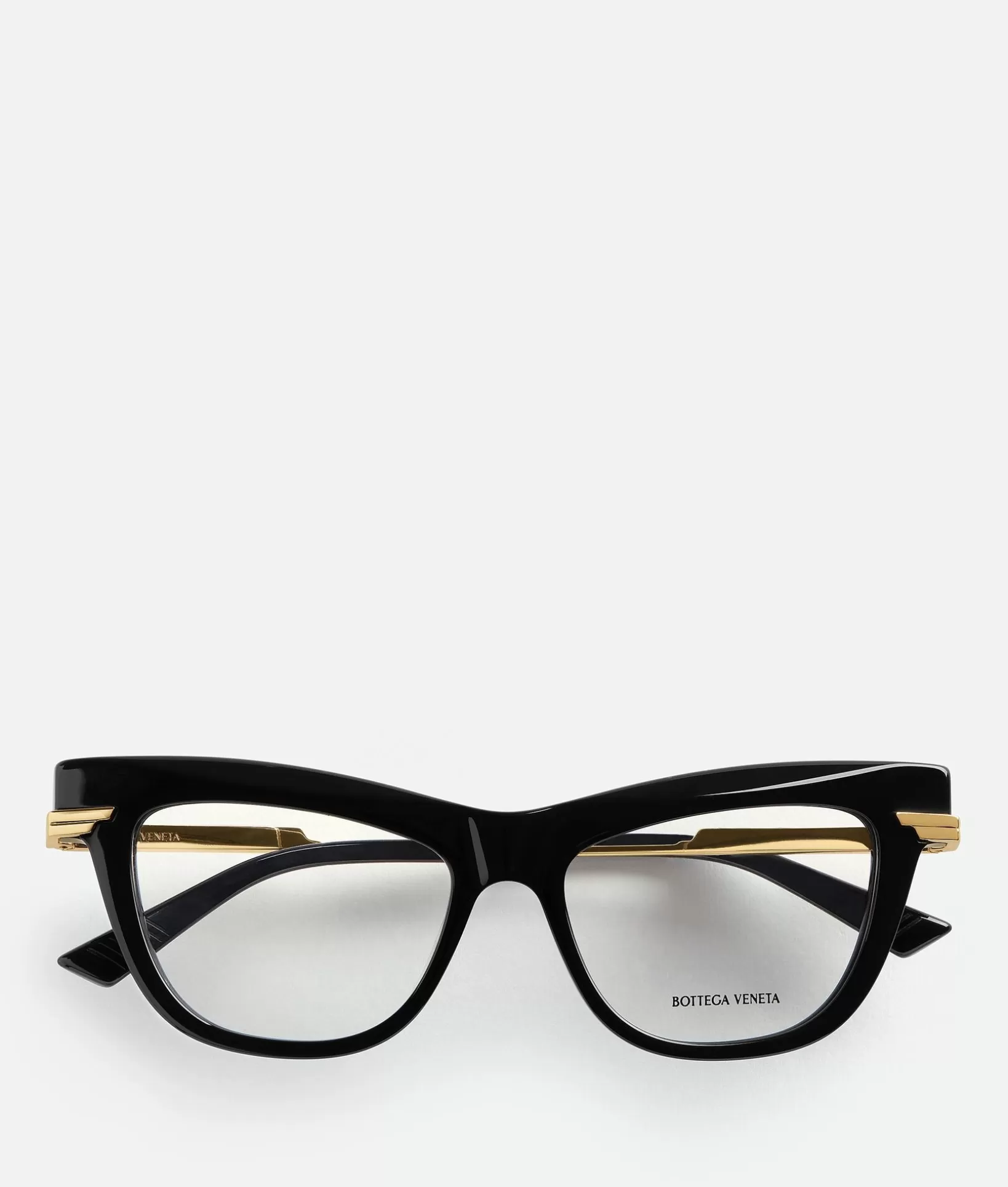 Opticals | Opticals>Bottega Veneta Classic Recycled Acetate Cat Eye Eyeglasses Black/transparent