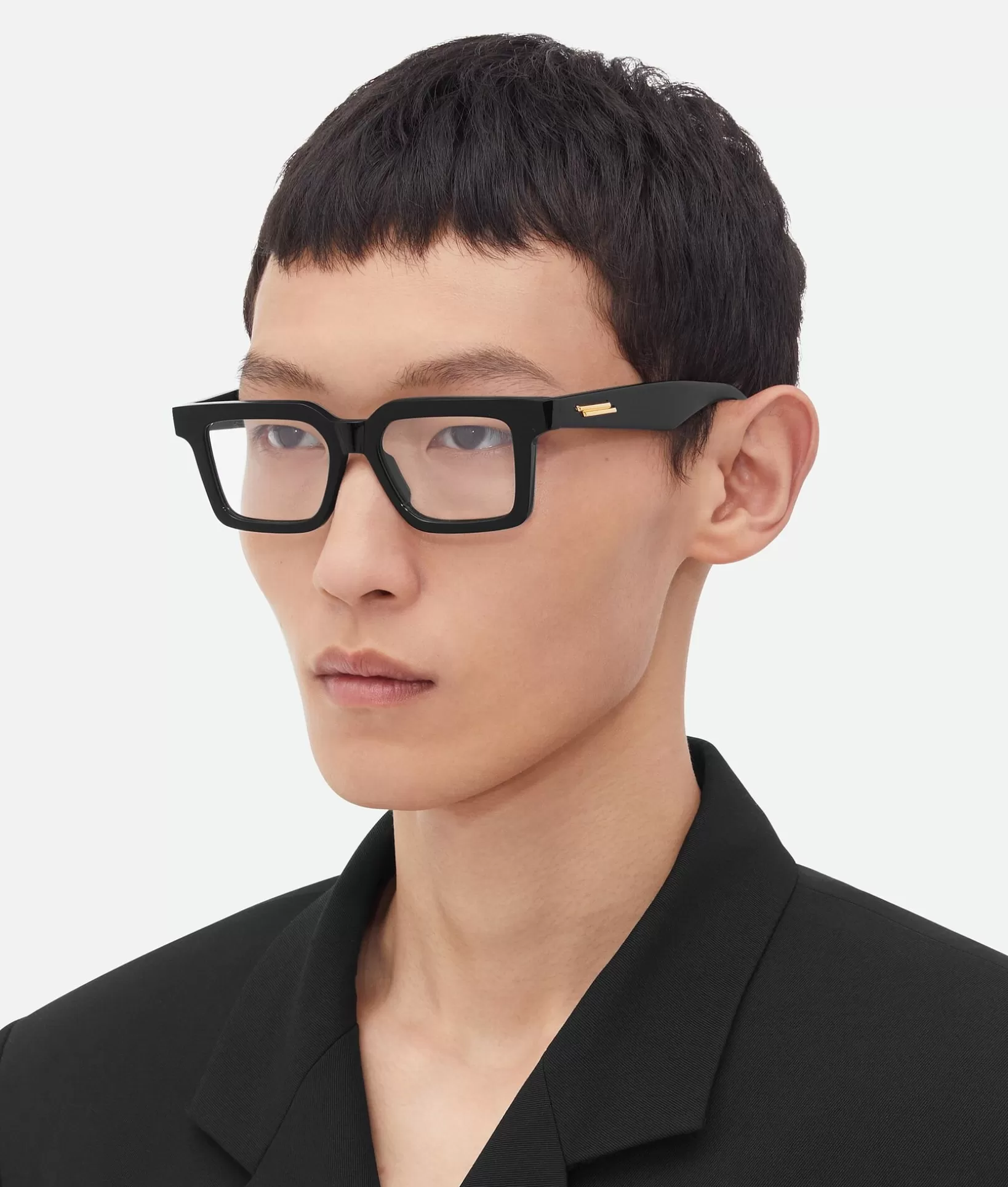 Opticals | Opticals>Bottega Veneta Classic Recycled Acetate Square Eyeglasses Black/transparent