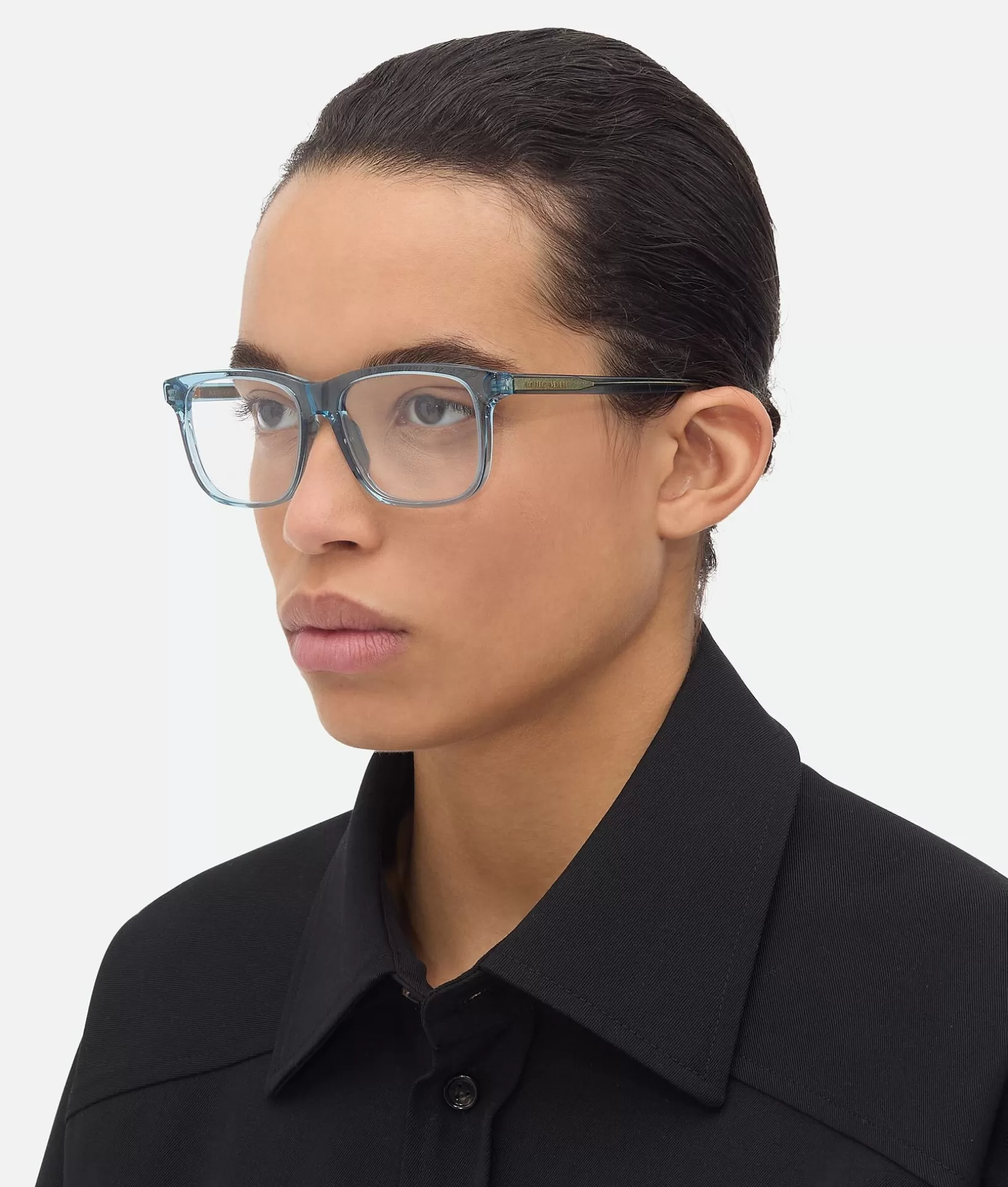 Opticals | Opticals>Bottega Veneta Classic Square Eyeglasses Light blue/transparent