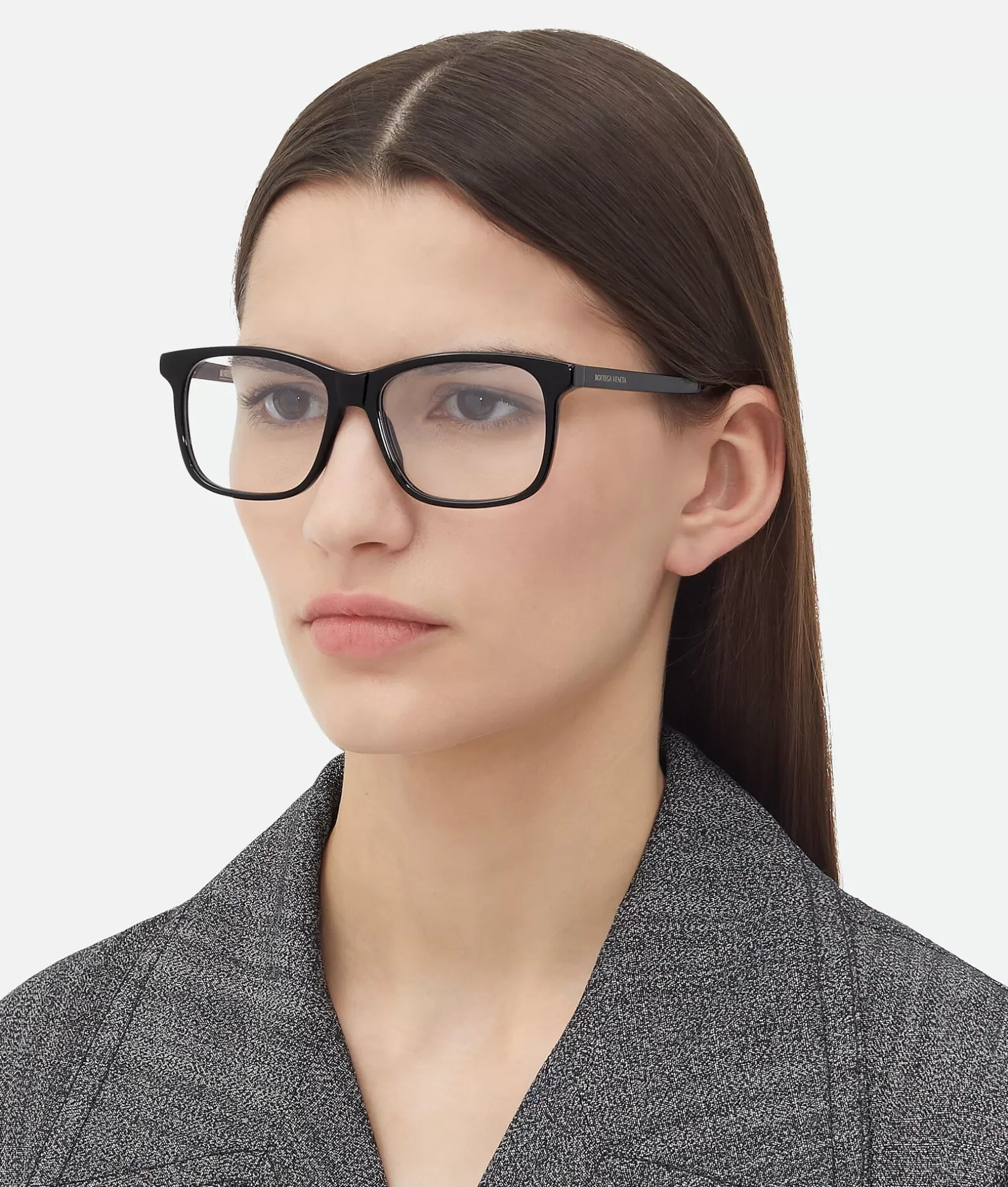 Opticals | Opticals>Bottega Veneta Classic Square Eyeglasses Black/transparent