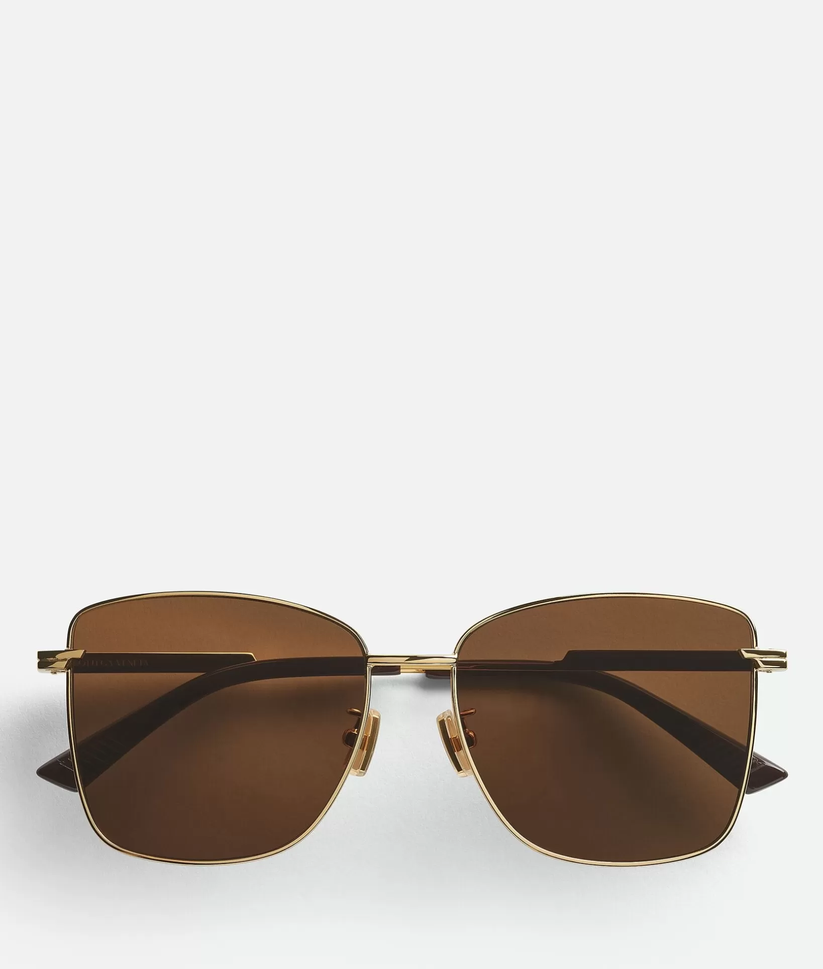 Sunglasses | Sunglasses>Bottega Veneta Classic Square Sunglasses Gold / Brown