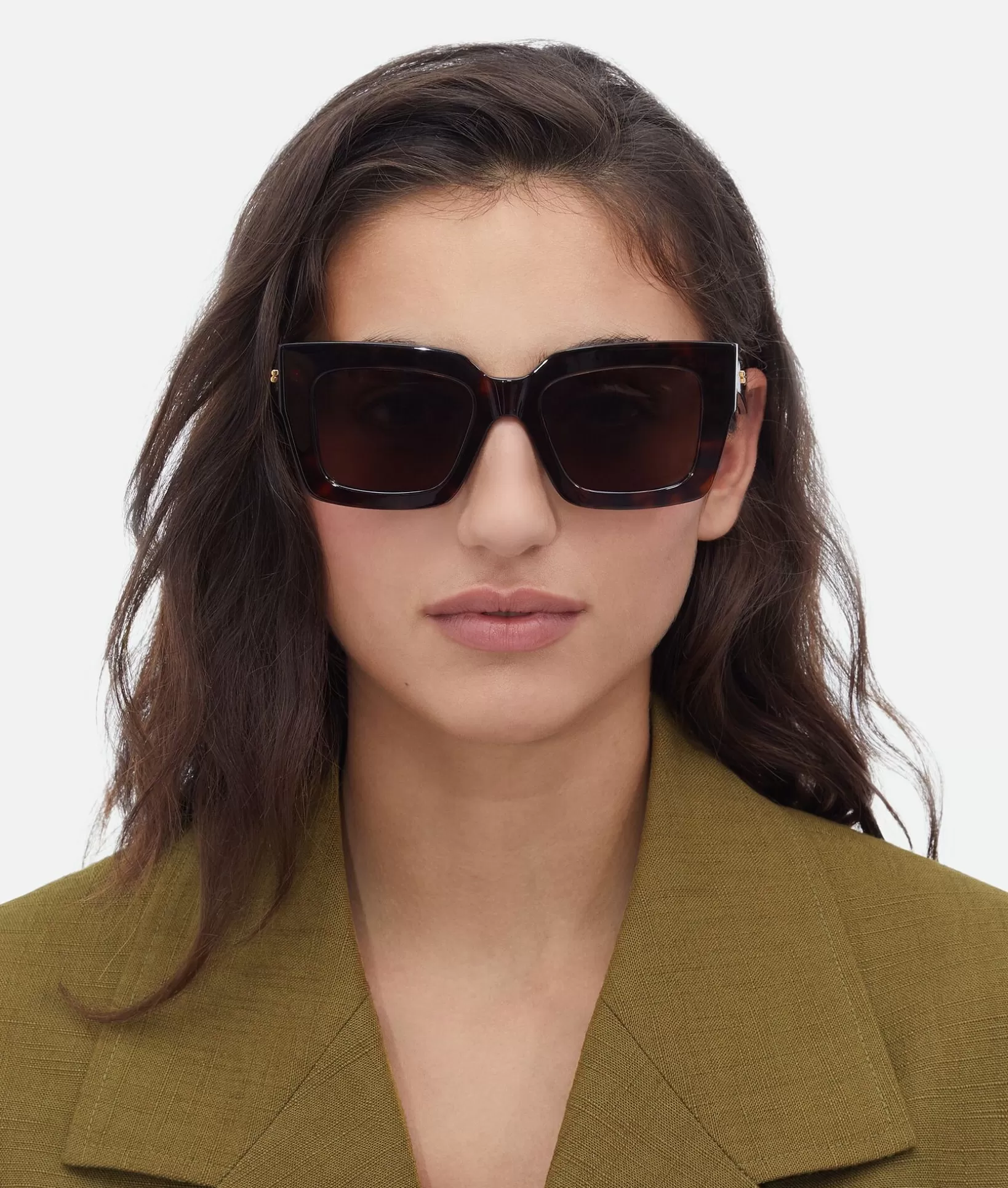 Sunglasses | Sunglasses>Bottega Veneta Classic Square Sunglasses Havana / Brown