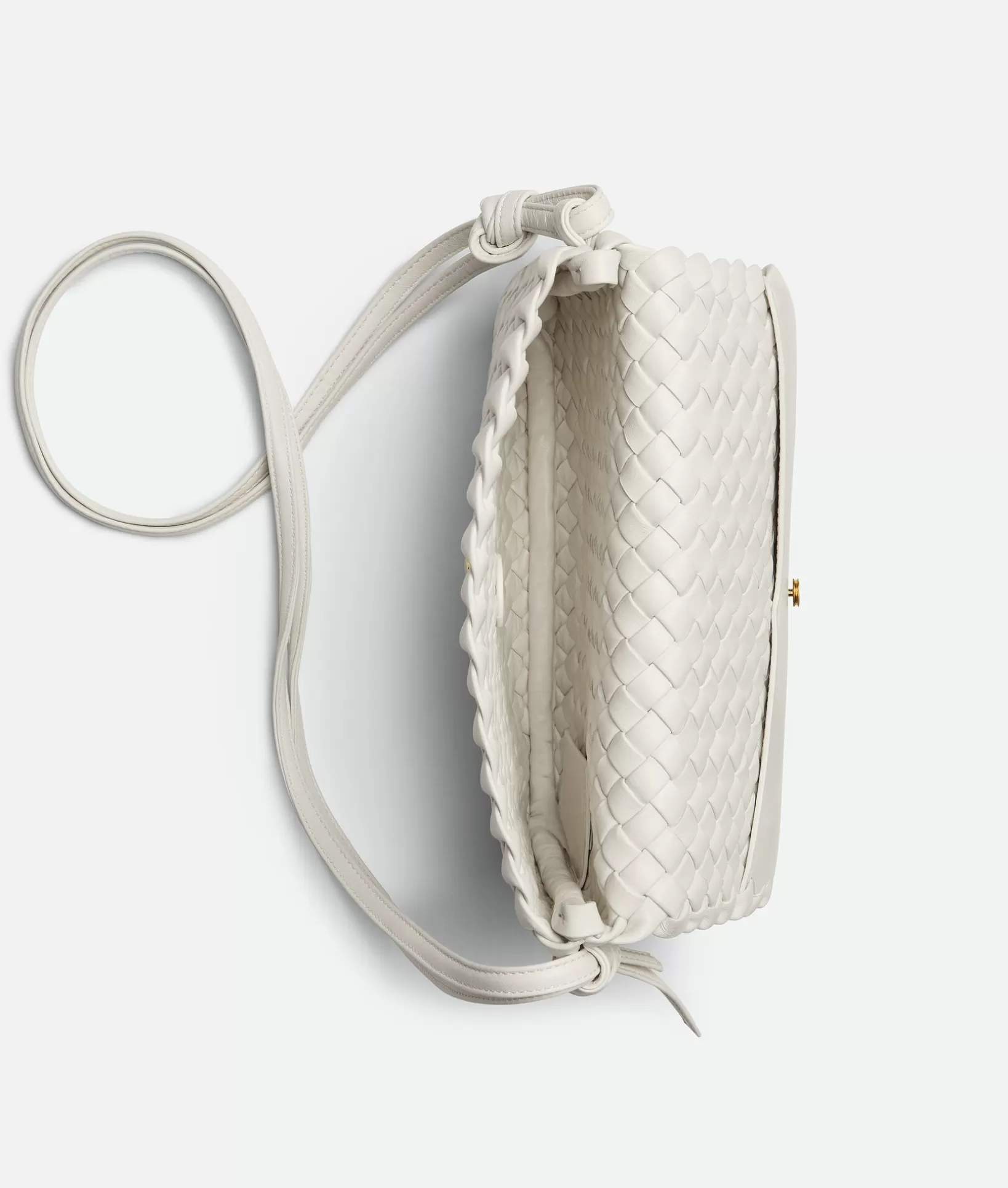 Crossbody>Bottega Veneta Cobble Messenger White