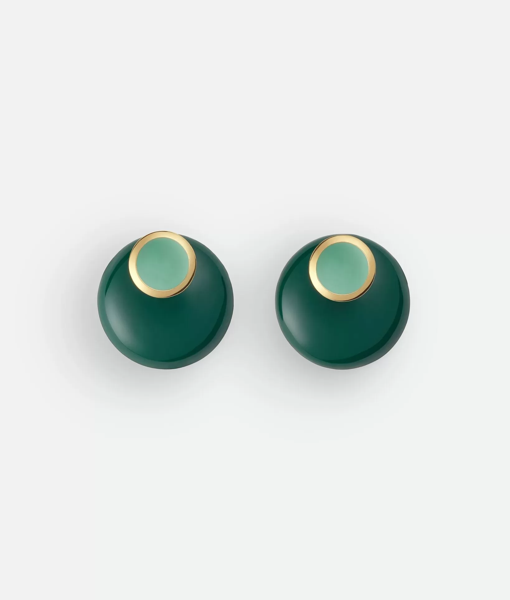 Earrings>Bottega Veneta Concave Earrings Siren/petrol