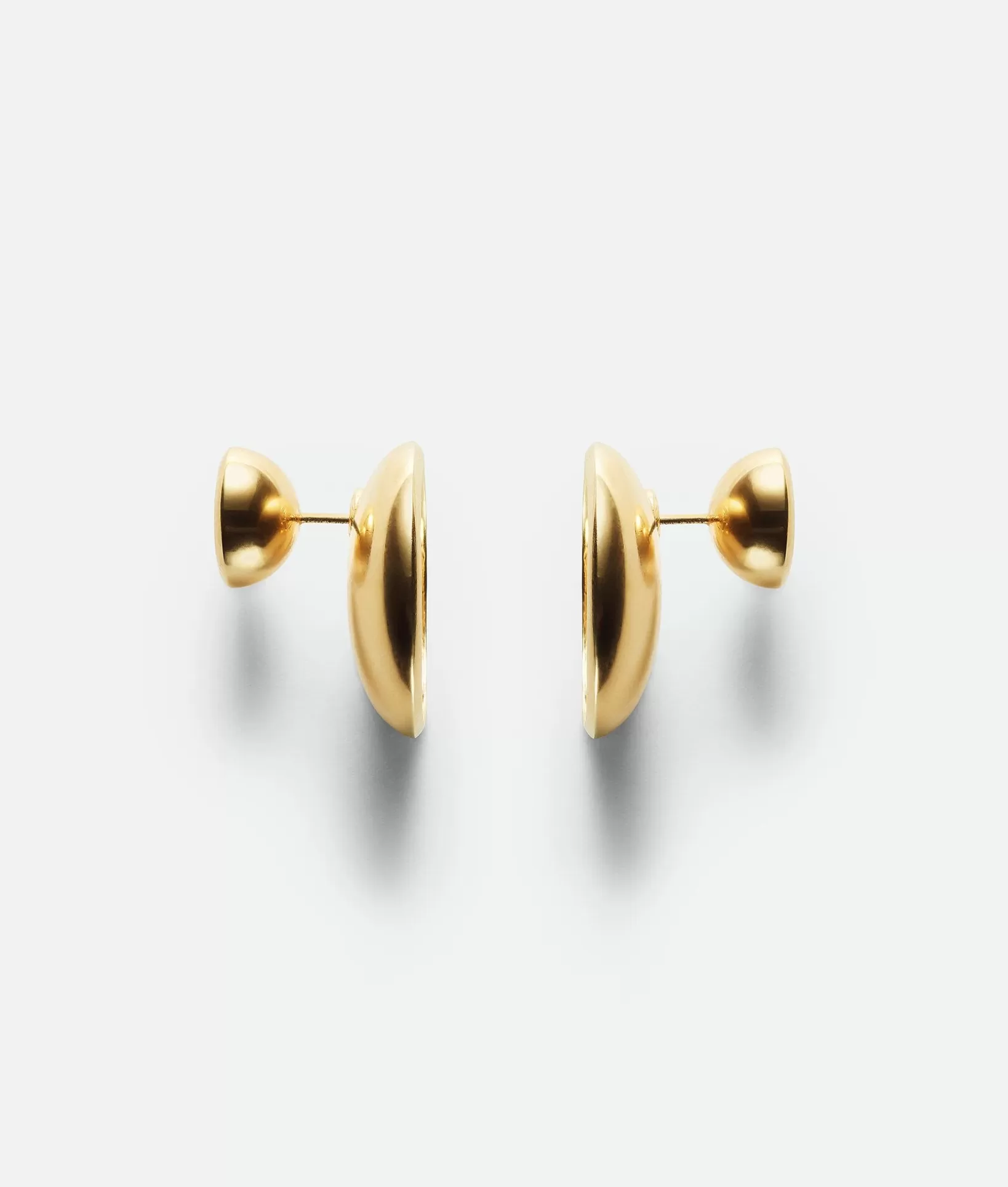 Earrings>Bottega Veneta Concave Earrings Yellow gold