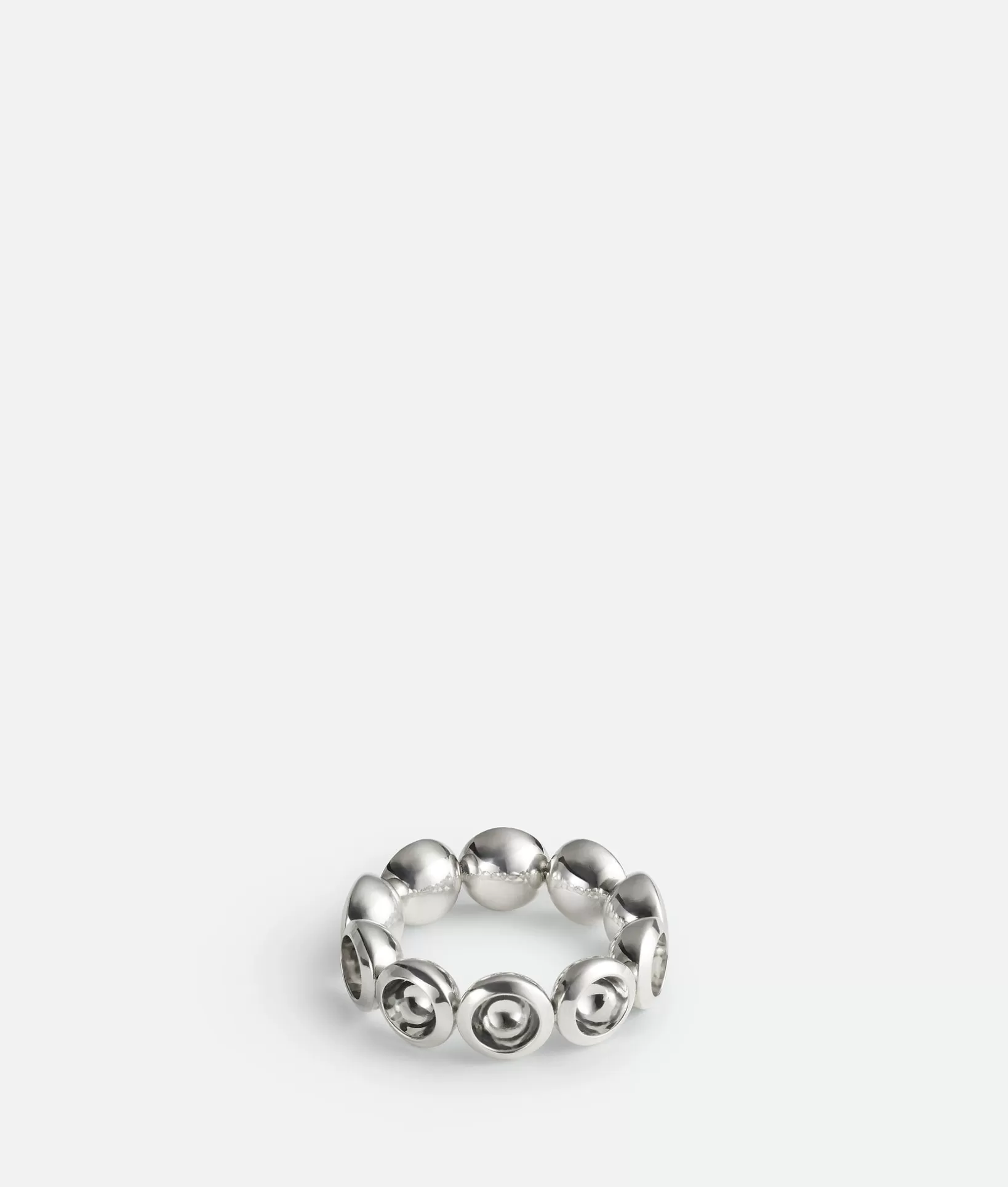 Rings>Bottega Veneta Concave Ring Silver