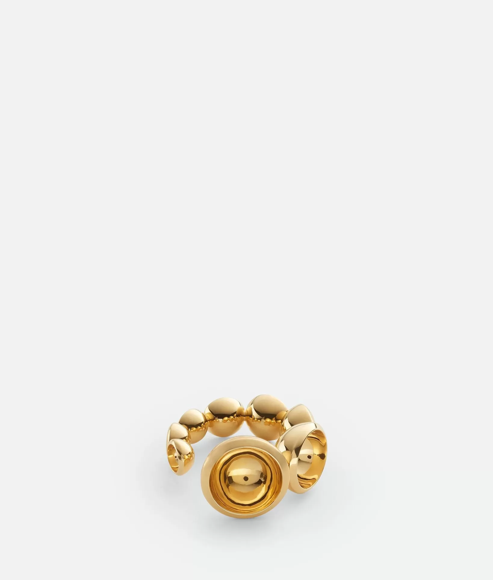 Rings>Bottega Veneta Concave Ring Yellow gold