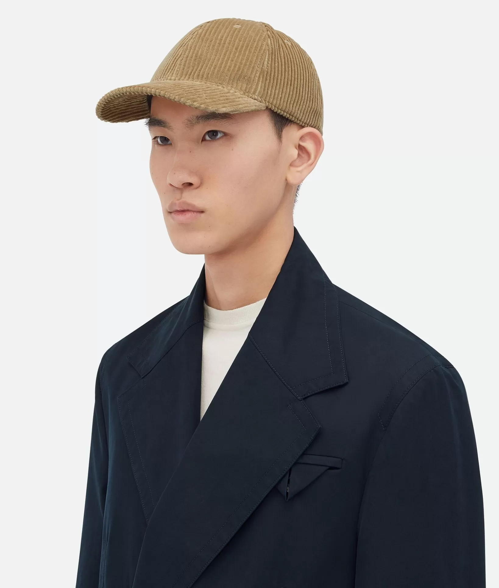 Hats>Bottega Veneta Corduroy Cap Pale oak