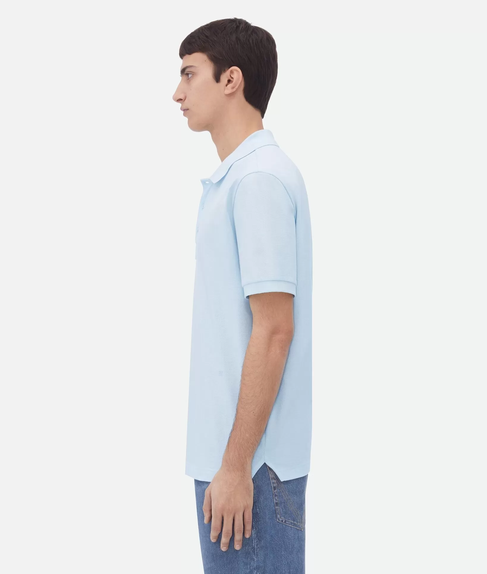 Polos>Bottega Veneta Cotton Piquet Polo Bubble