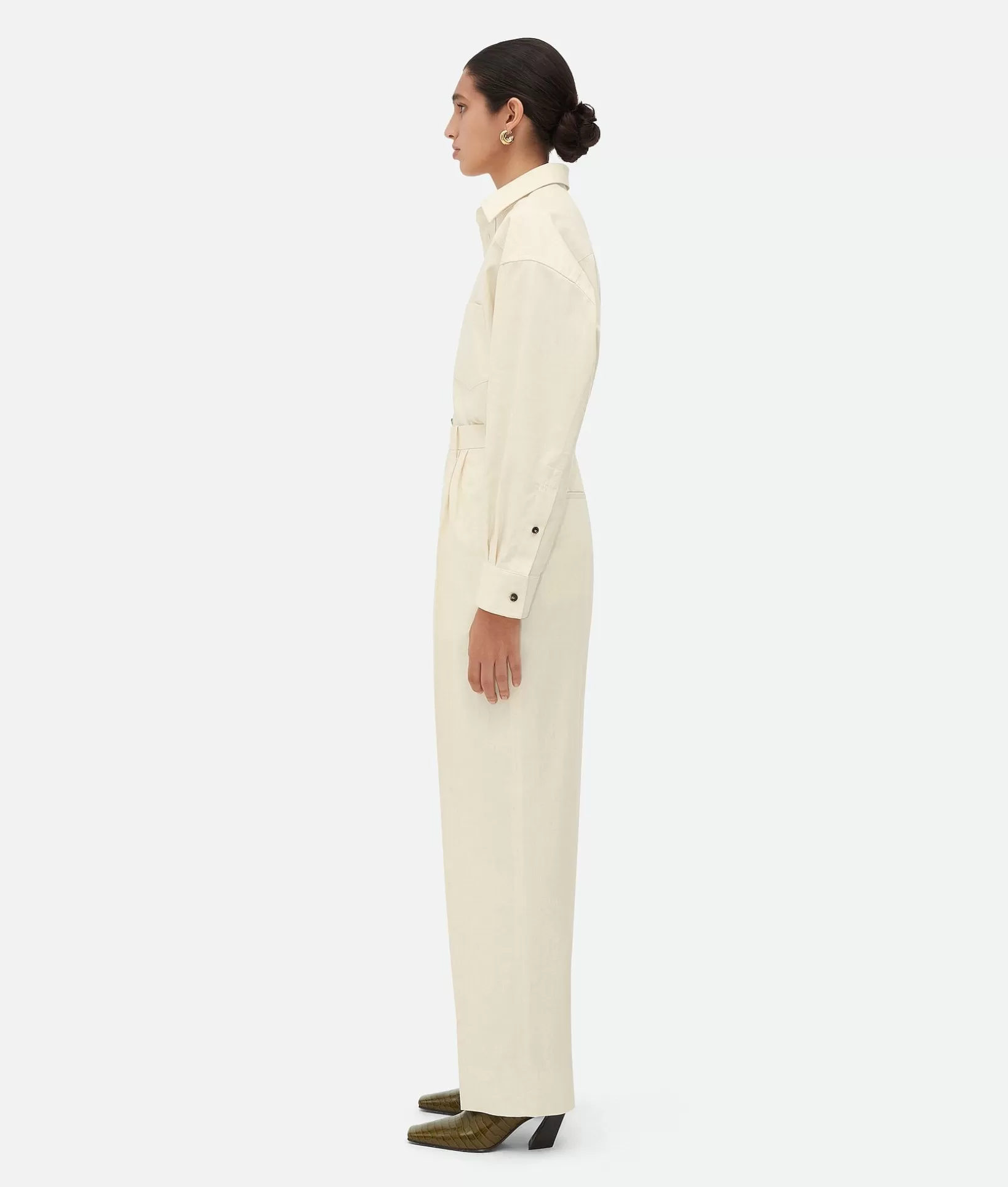 Trousers And Shorts>Bottega Veneta Cotton Poplin Trousers Toile