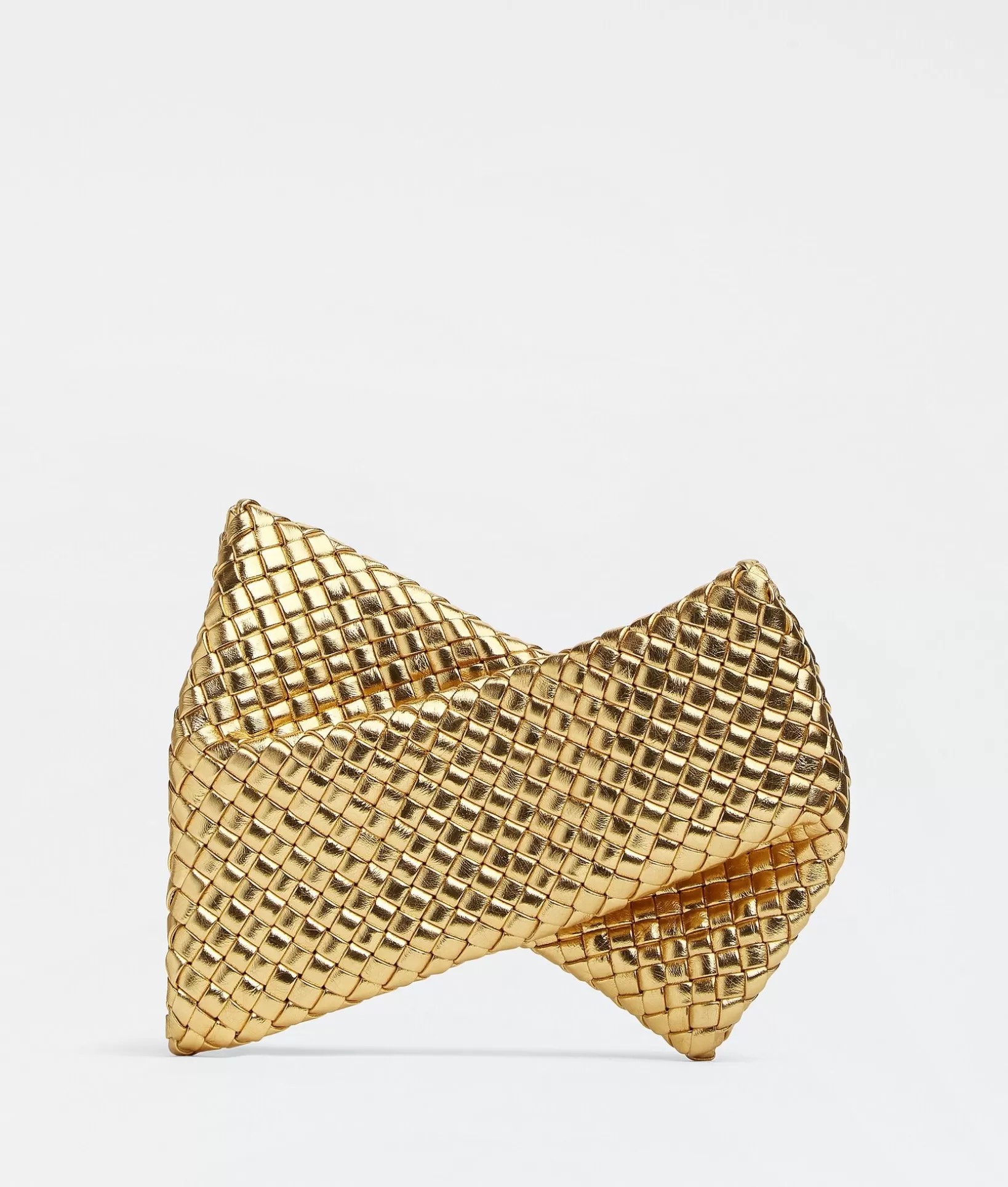 Bottega Series>Bottega Veneta Crisscross Gold