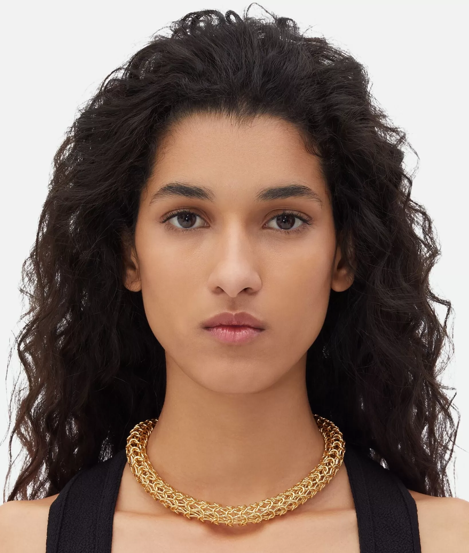 Necklaces>Bottega Veneta Crochet Necklace Yellow gold