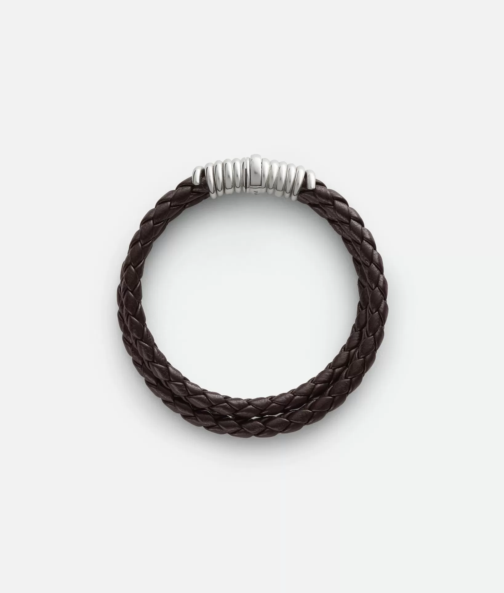 Bracelets>Bottega Veneta Curl Leather Bracelet Fondant