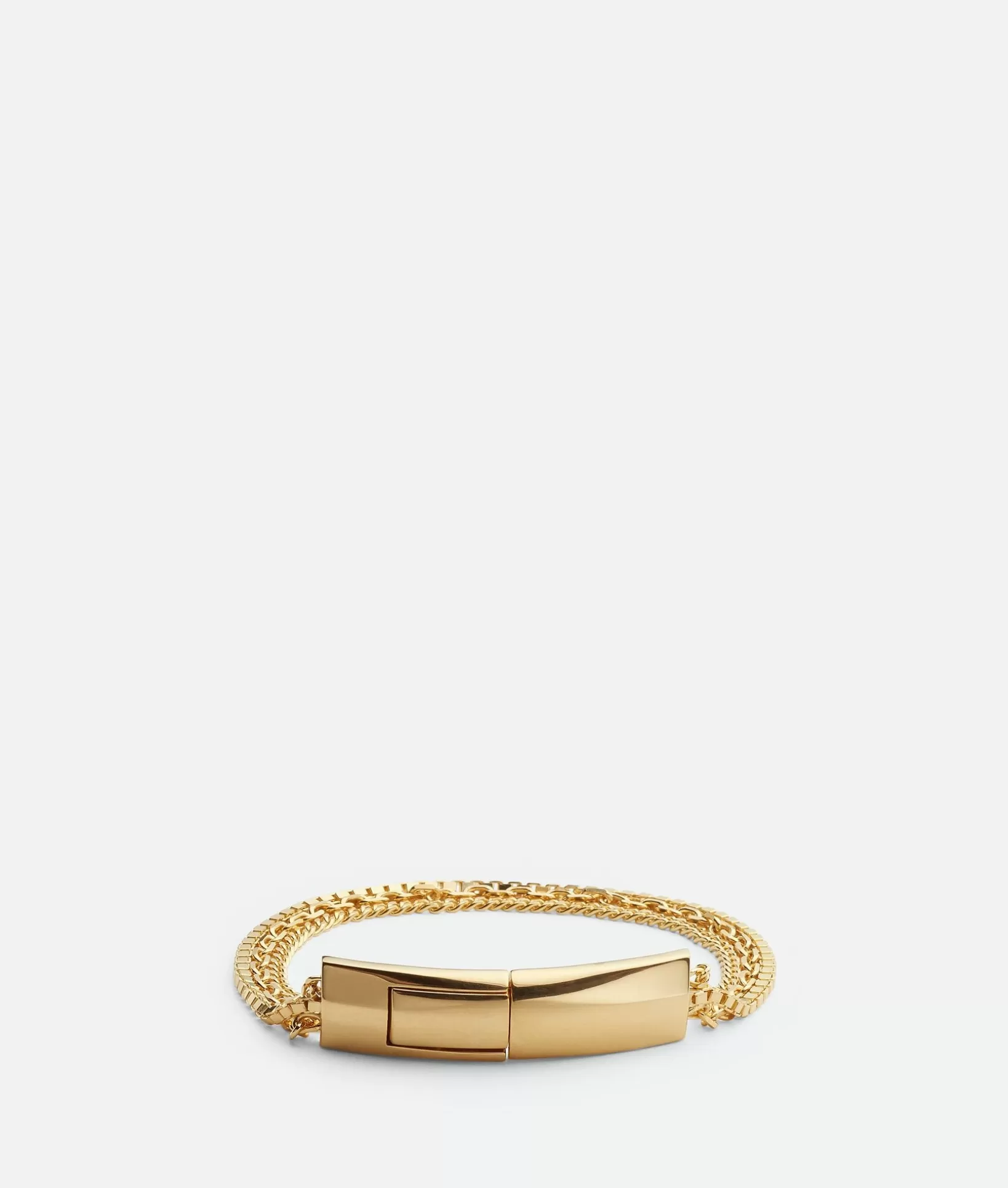 Bracelets | Bracelets>Bottega Veneta Detail Chain Bracelet Yellow gold