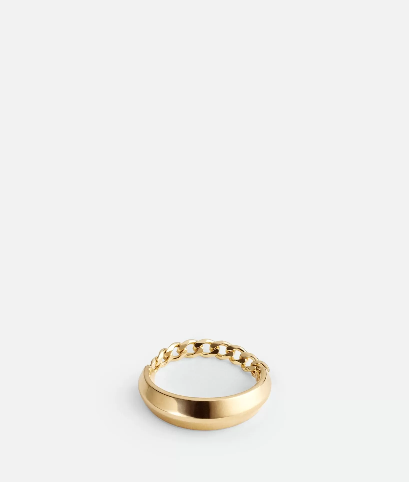 Rings>Bottega Veneta Detail Chain Ring Yellow gold