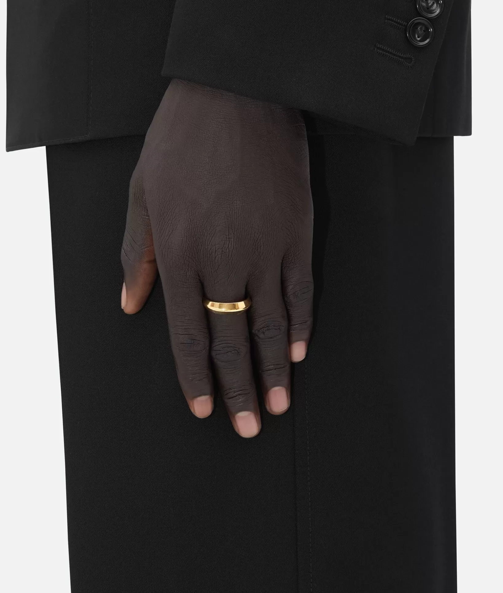 Rings>Bottega Veneta Detail Chain Ring Yellow gold