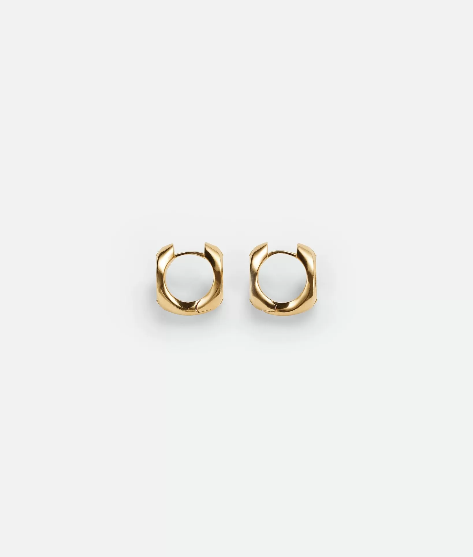 Earrings>Bottega Veneta Detail Hoop Earrings Yellow gold