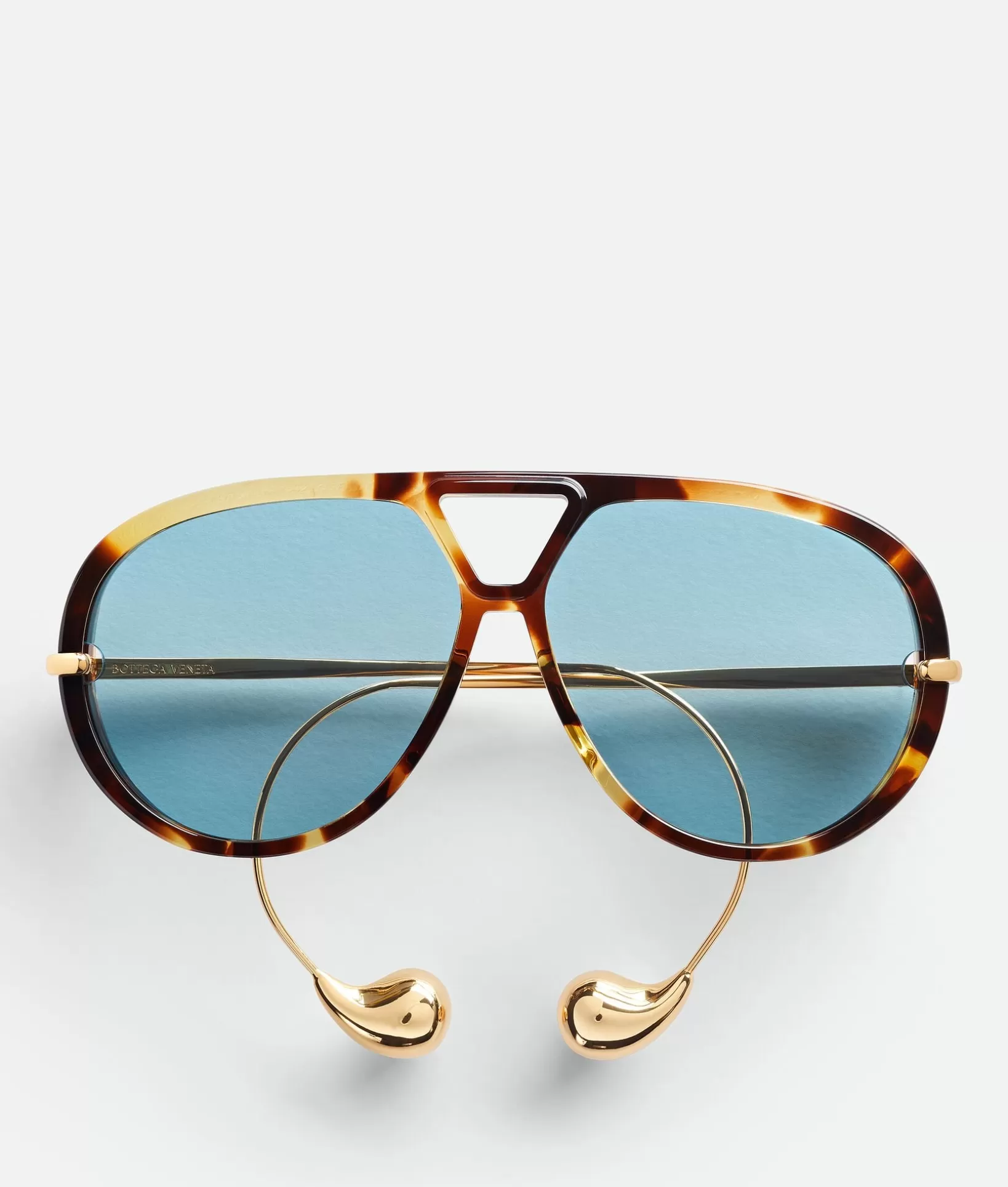 Sunglasses | Sunglasses>Bottega Veneta Drop Aviator Sunglasses Havana/green