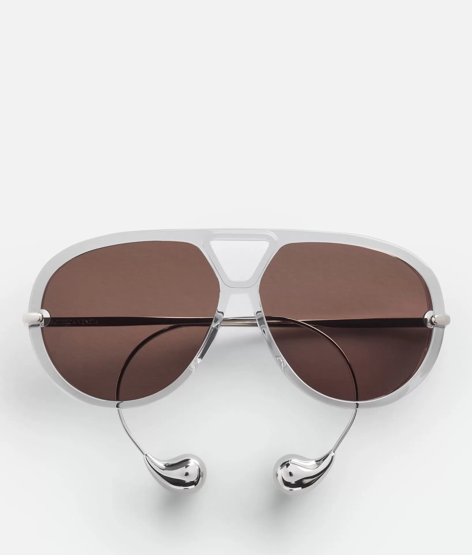 Sunglasses | Sunglasses>Bottega Veneta Drop Aviator Sunglasses Grey/brown