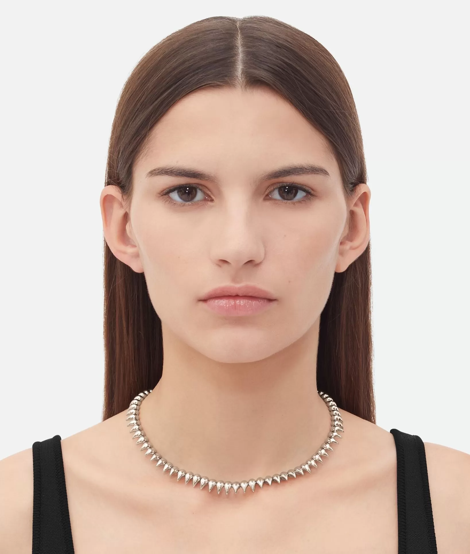 Necklaces>Bottega Veneta Drop Necklace Silver