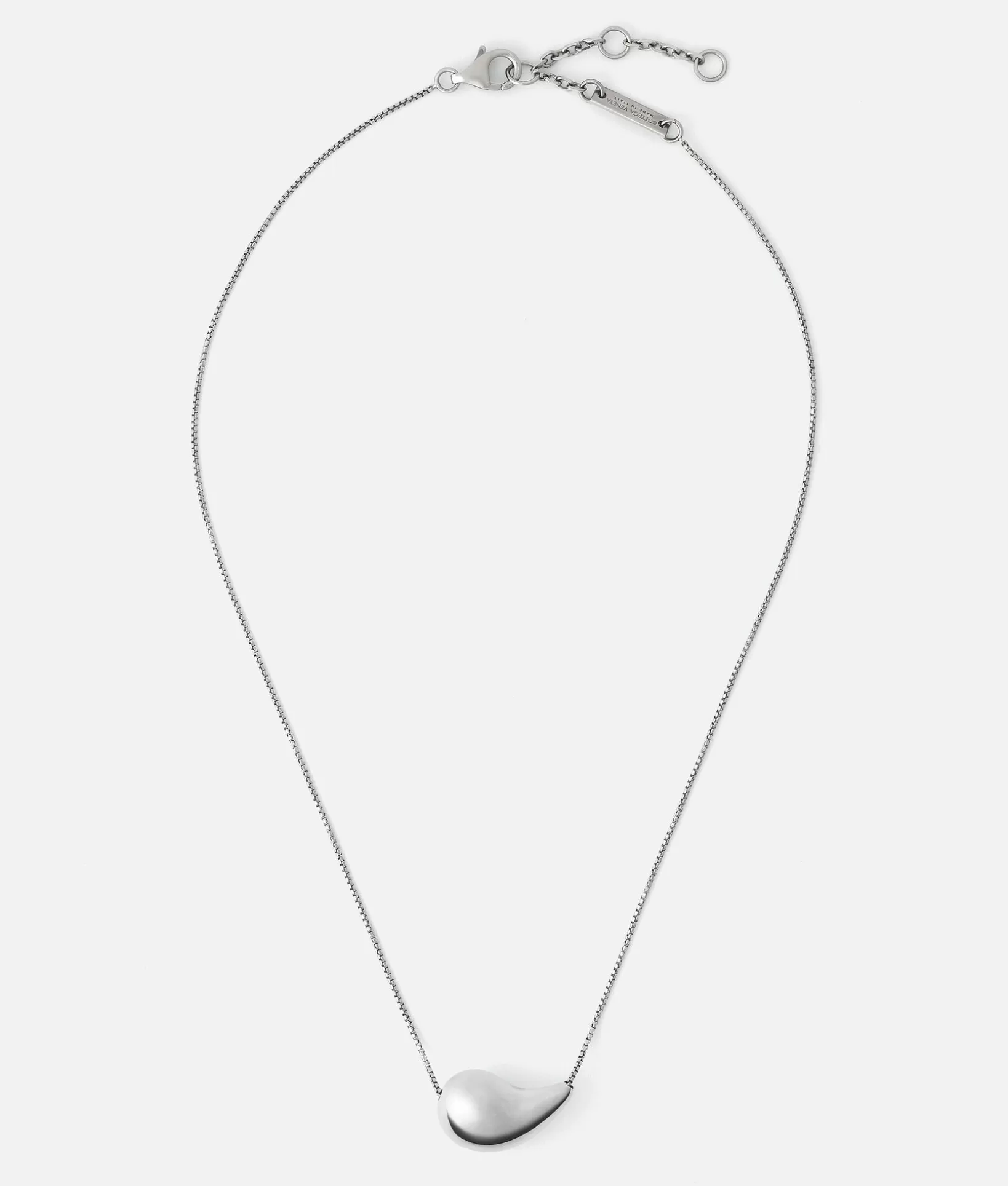 Necklaces>Bottega Veneta Drop Pendant Necklace Silver