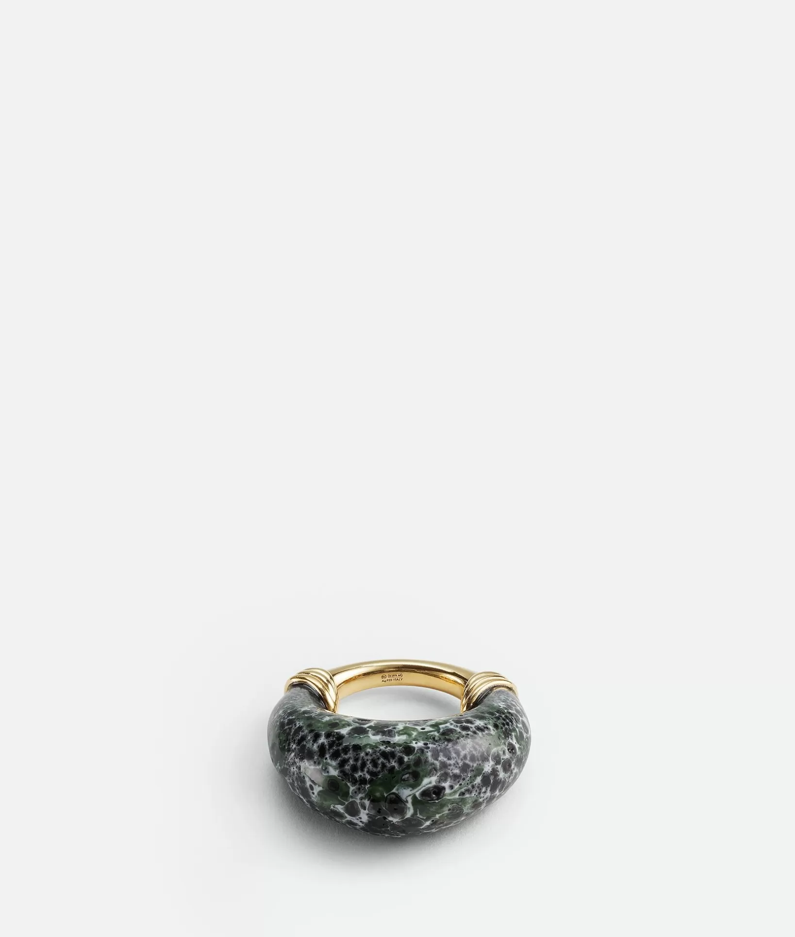 Rings>Bottega Veneta Drop Ring Black/white/rain tree