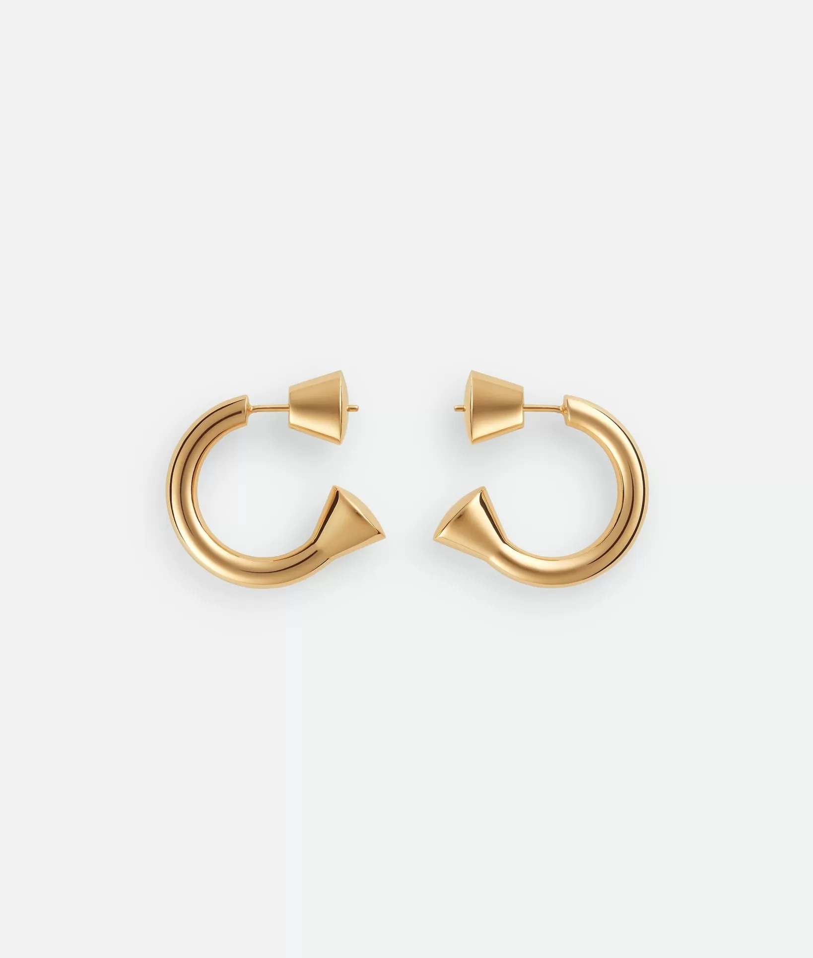 Earrings>Bottega Veneta Ellipse Hoop Earrings Yellow gold