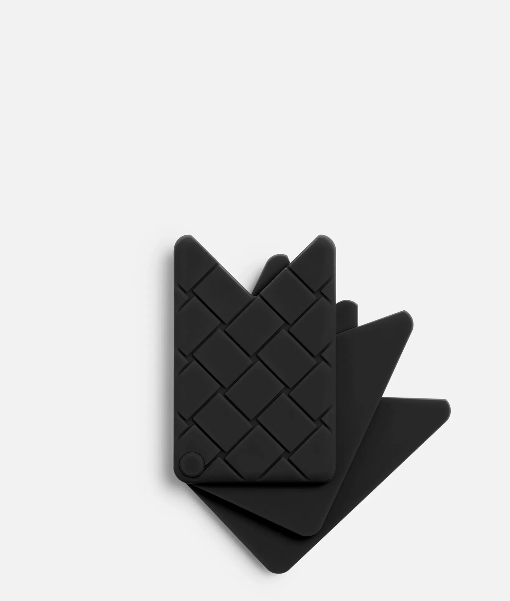 Card Cases>Bottega Veneta Fan Card Case Black