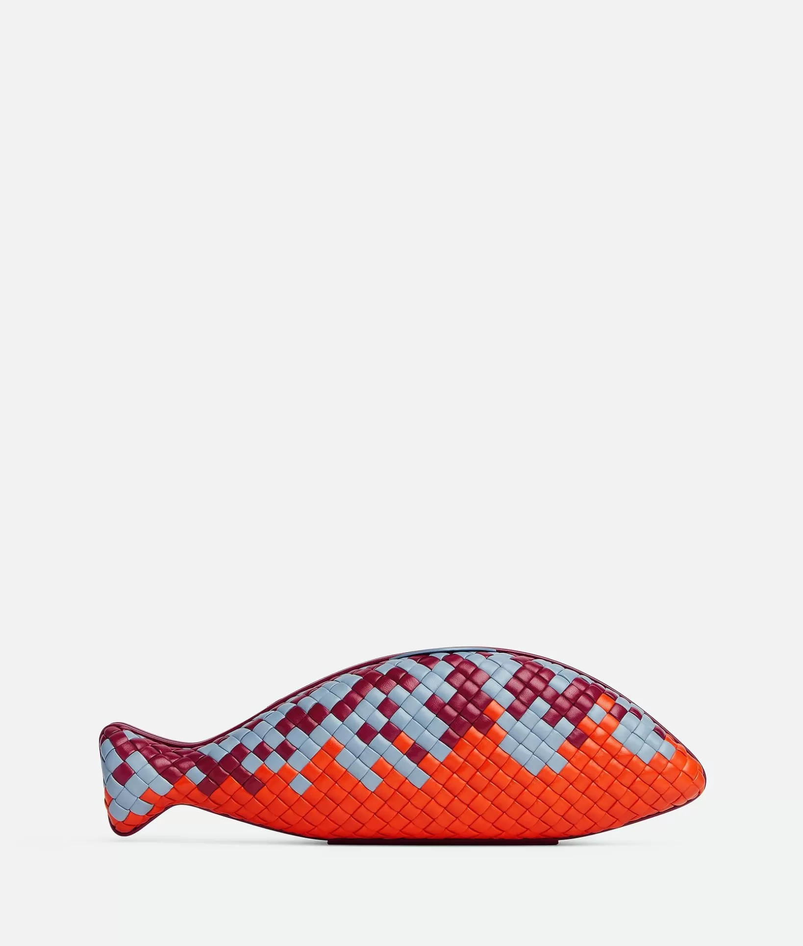 Clutch>Bottega Veneta Fish Clutch Dark red/ice/orange