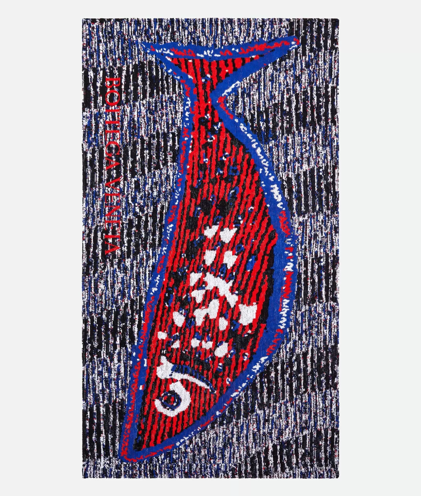 Bathrobes And Towels | Bathrobes And Towels>Bottega Veneta Fish Jacquard Beach Towel Red/cobalt