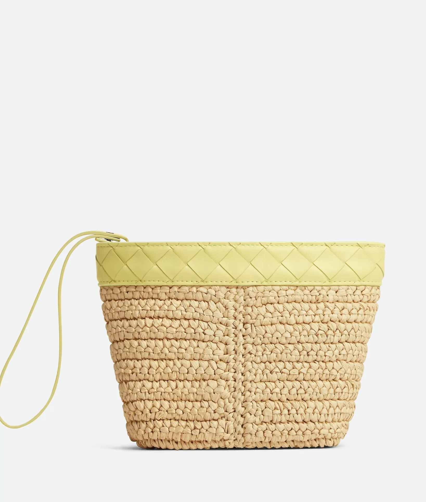 Clutch>Bottega Veneta Flip Flap Small Prism Pouch Natural / Sherbert