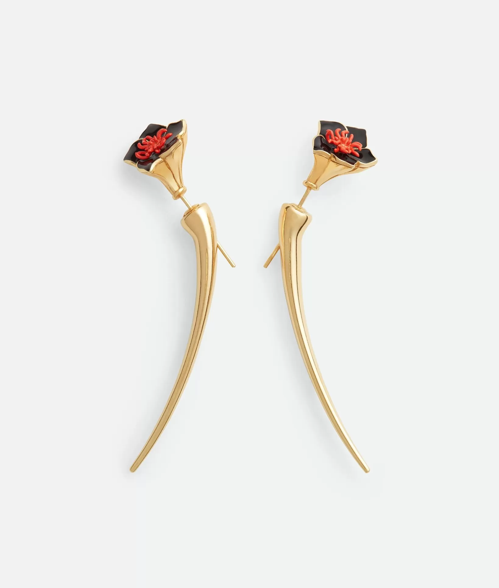 Earrings>Bottega Veneta Flower Earrings Black