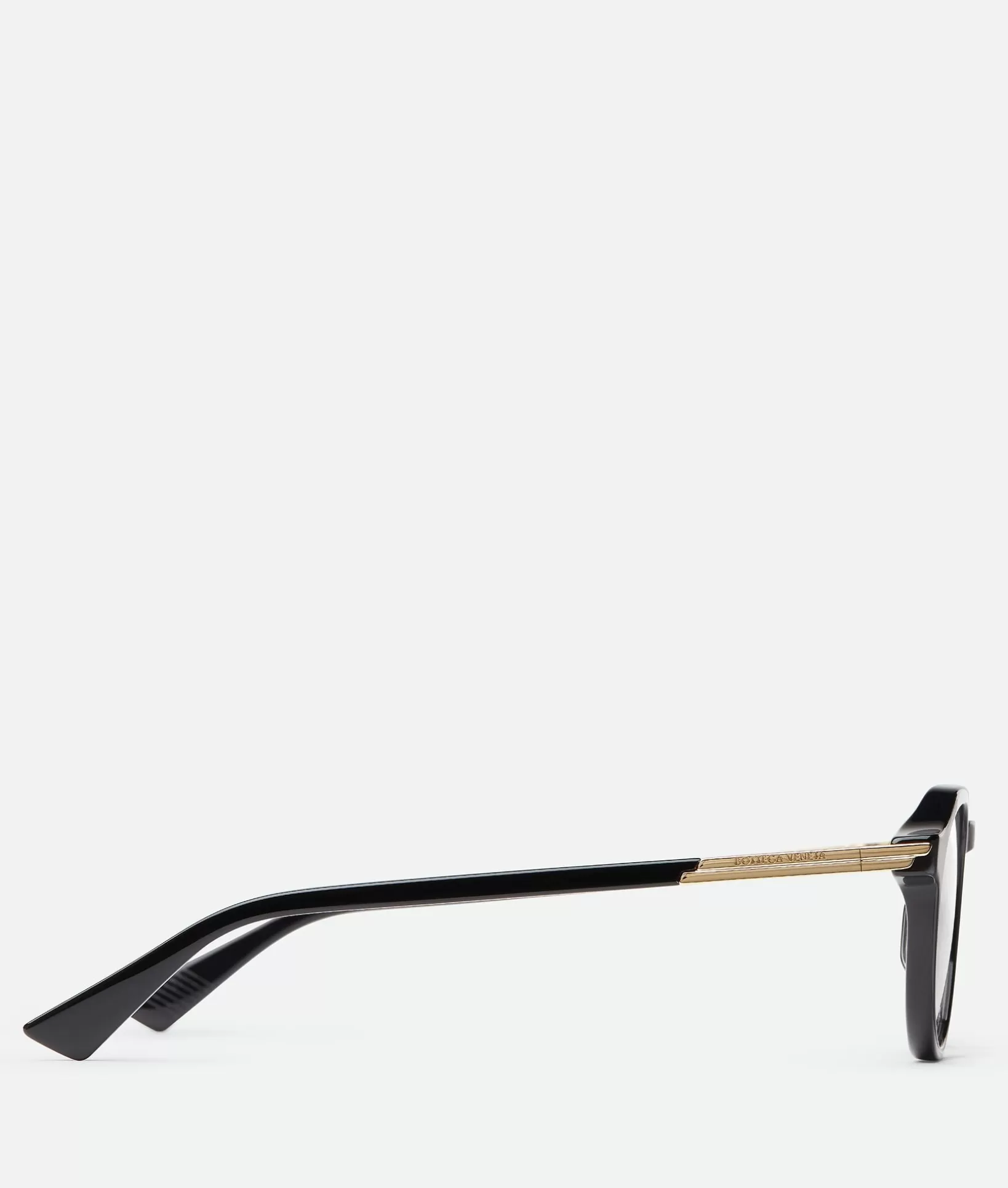 Opticals | Opticals>Bottega Veneta Forte Recycled Acetate Panthos Eyeglasses Black/transparent