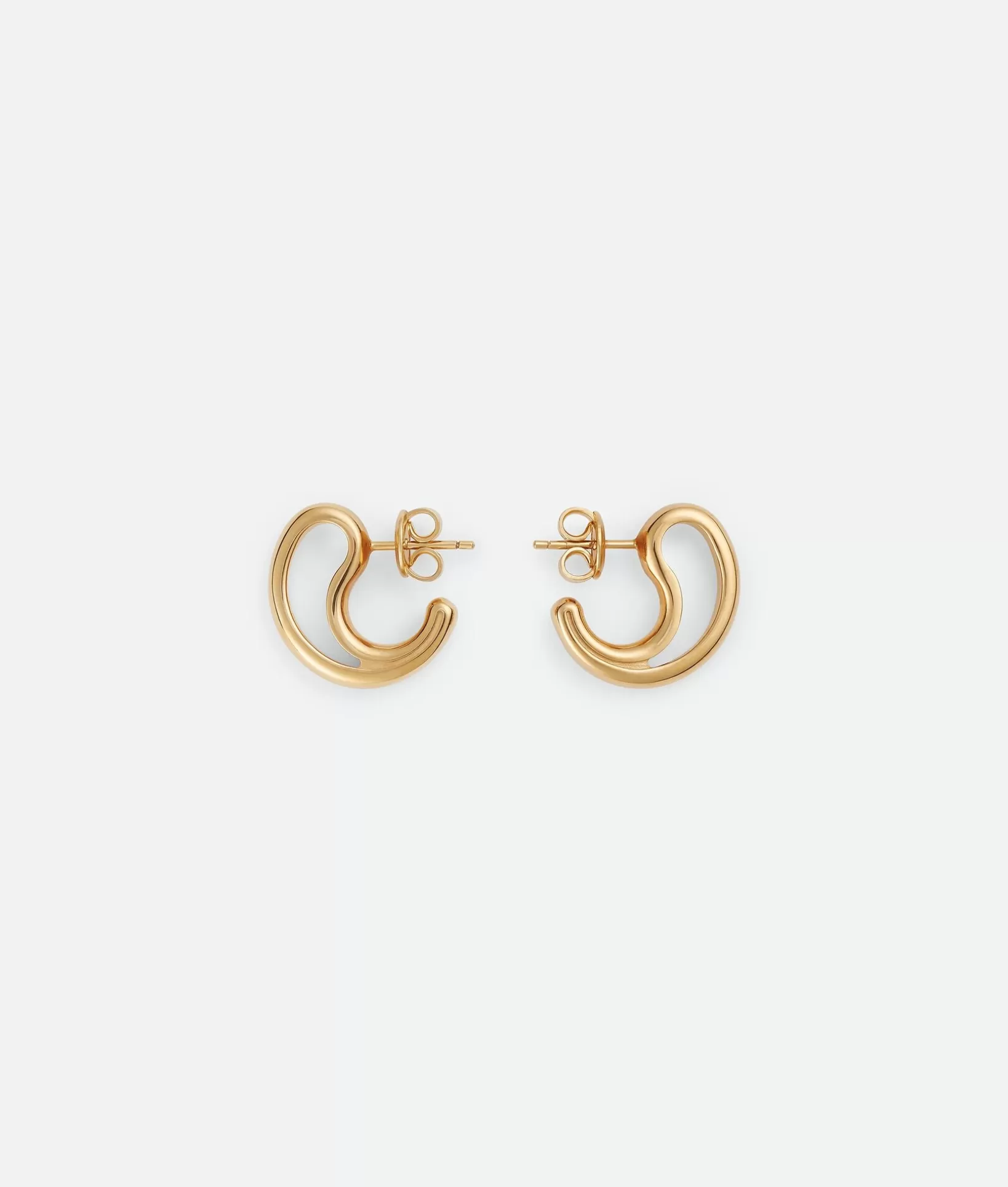 Earrings>Bottega Veneta Frills Small Earrings Yellow gold