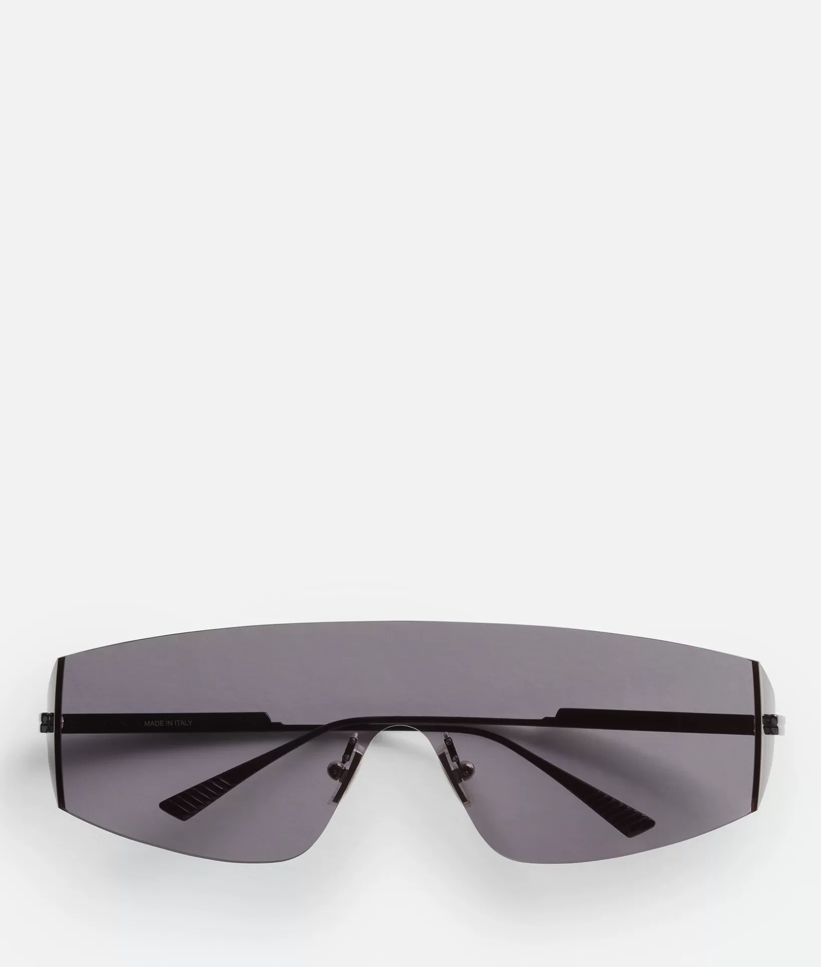 Sunglasses | Sunglasses>Bottega Veneta Futuristic Shield Sunglasses Black/smoke