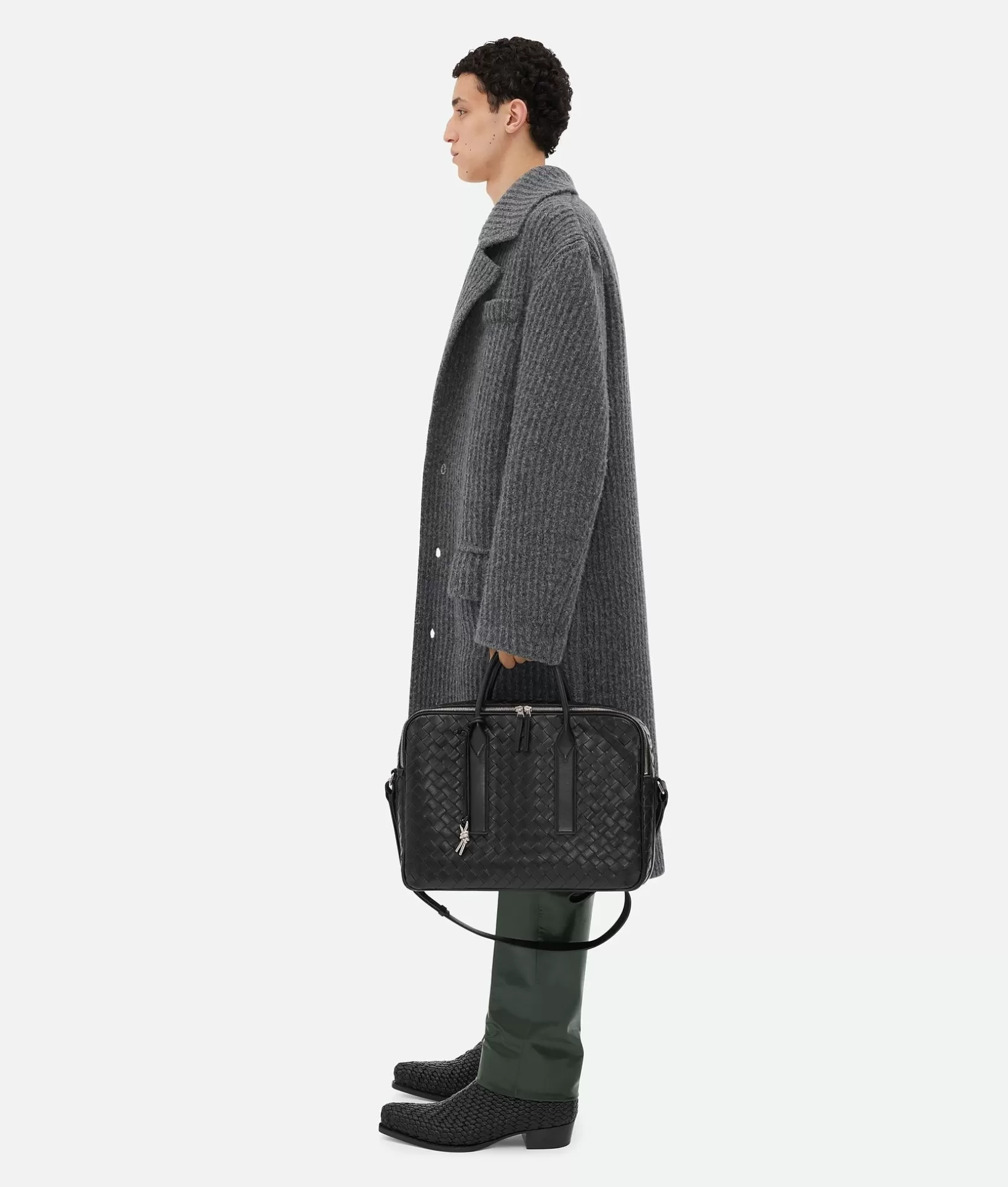 Briefcase>Bottega Veneta Getaway Large Briefcase Black