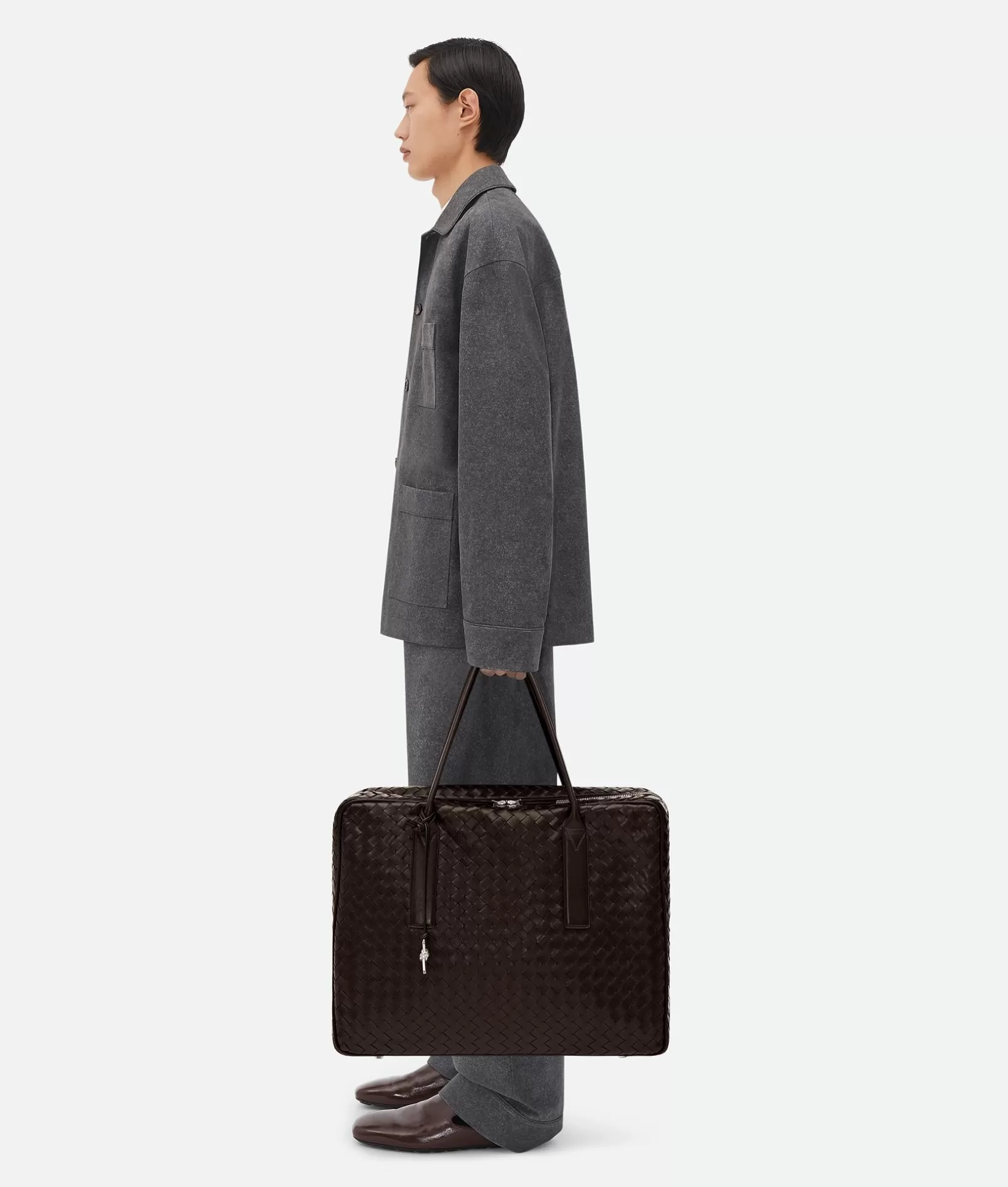 Travel Bags>Bottega Veneta Getaway Large Weekender Fondant