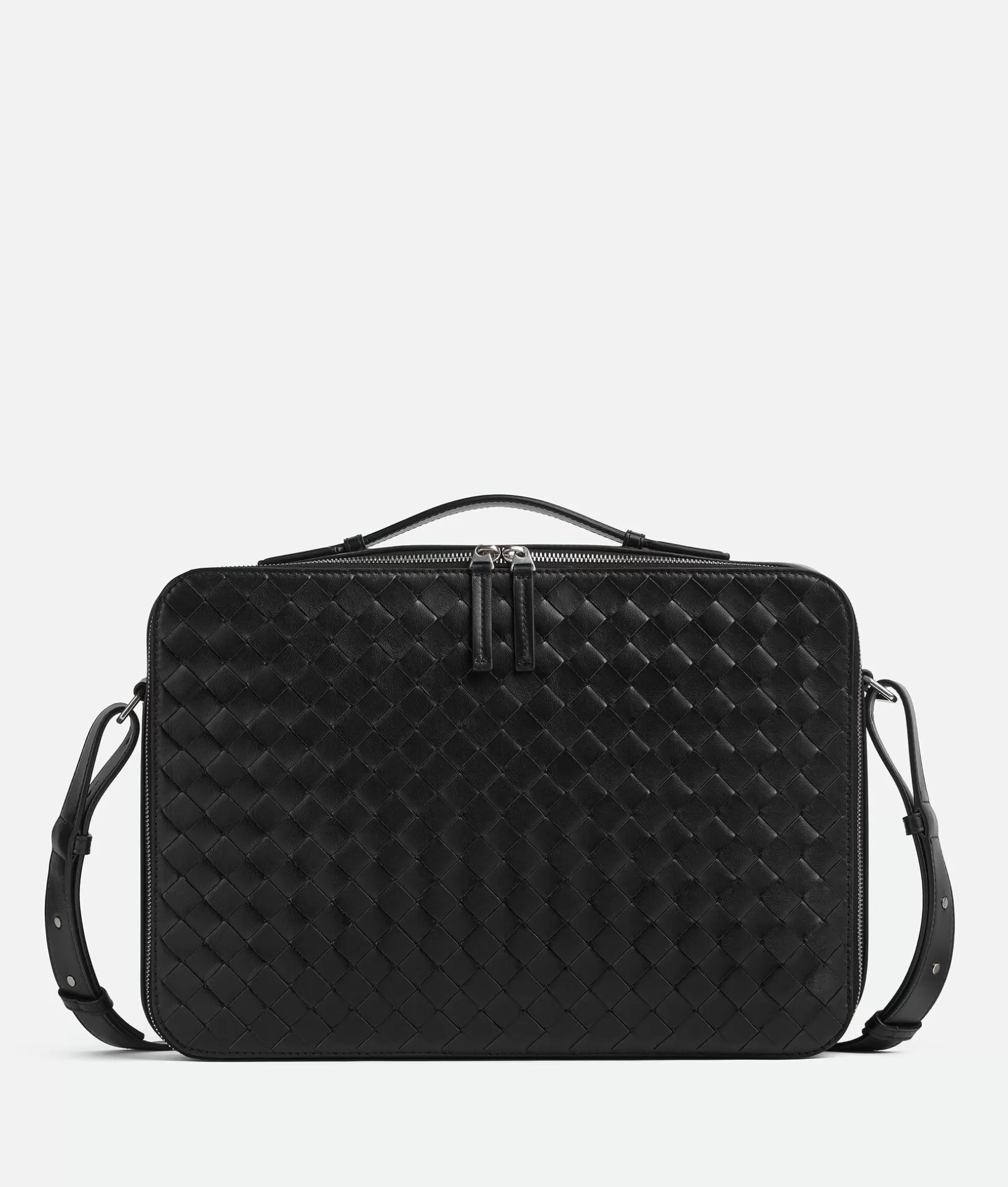 Briefcase>Bottega Veneta Getaway Slim Briefcase Black