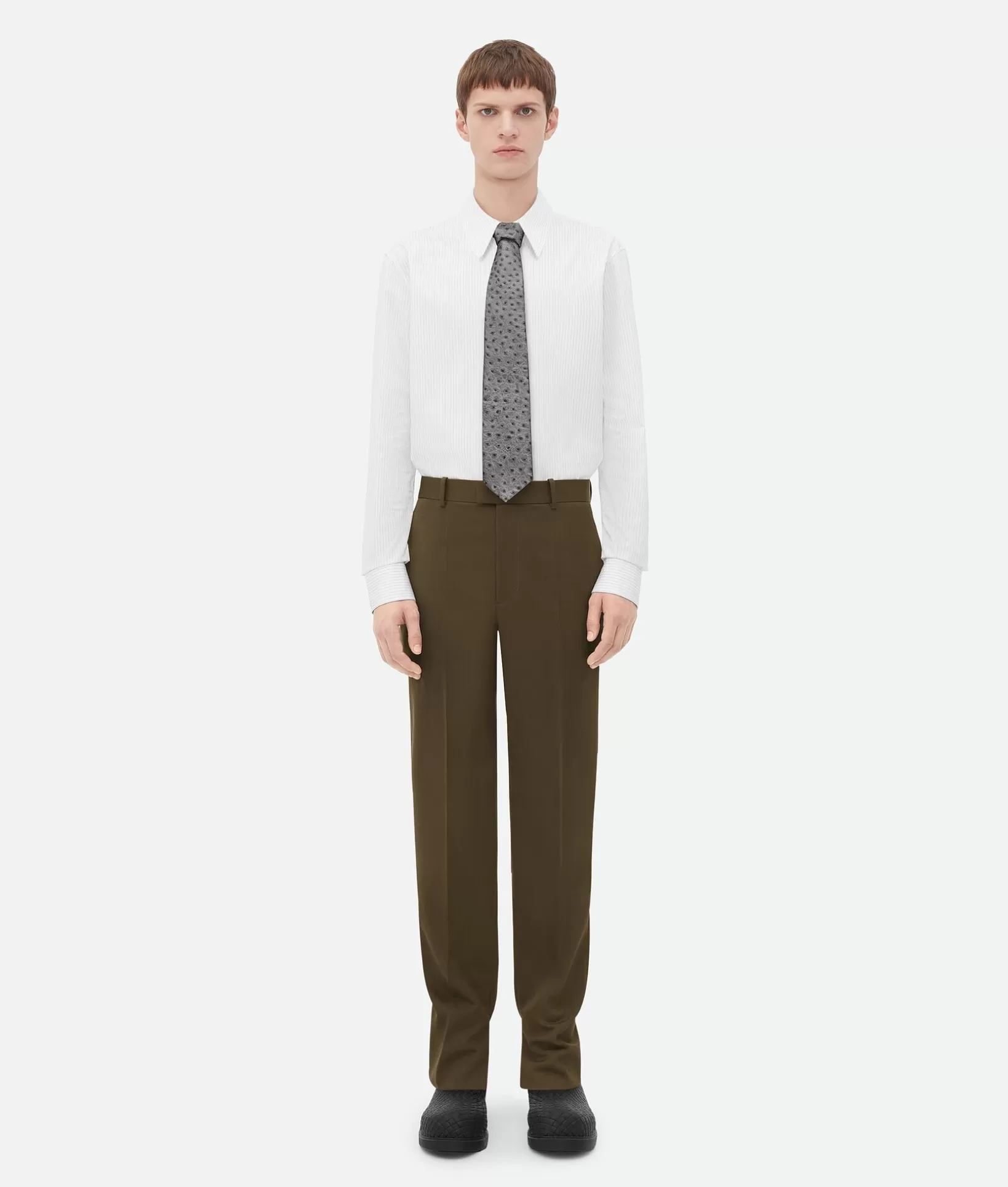 Trousers And Shorts>Bottega Veneta Grain De Poudre Trousers Liana