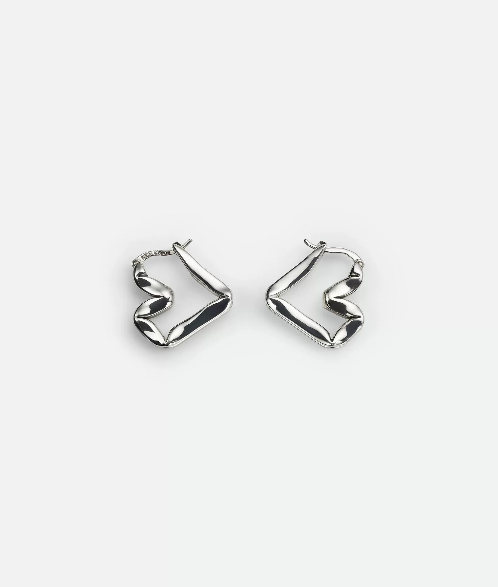 Earrings>Bottega Veneta H Beam Earrings Silver