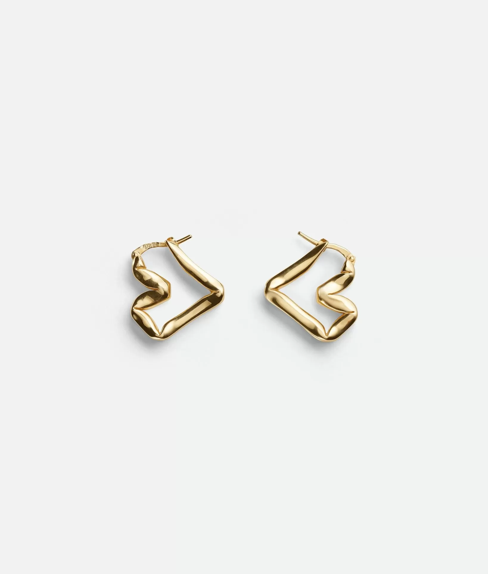 Earrings>Bottega Veneta H Beam Earrings Yellow gold