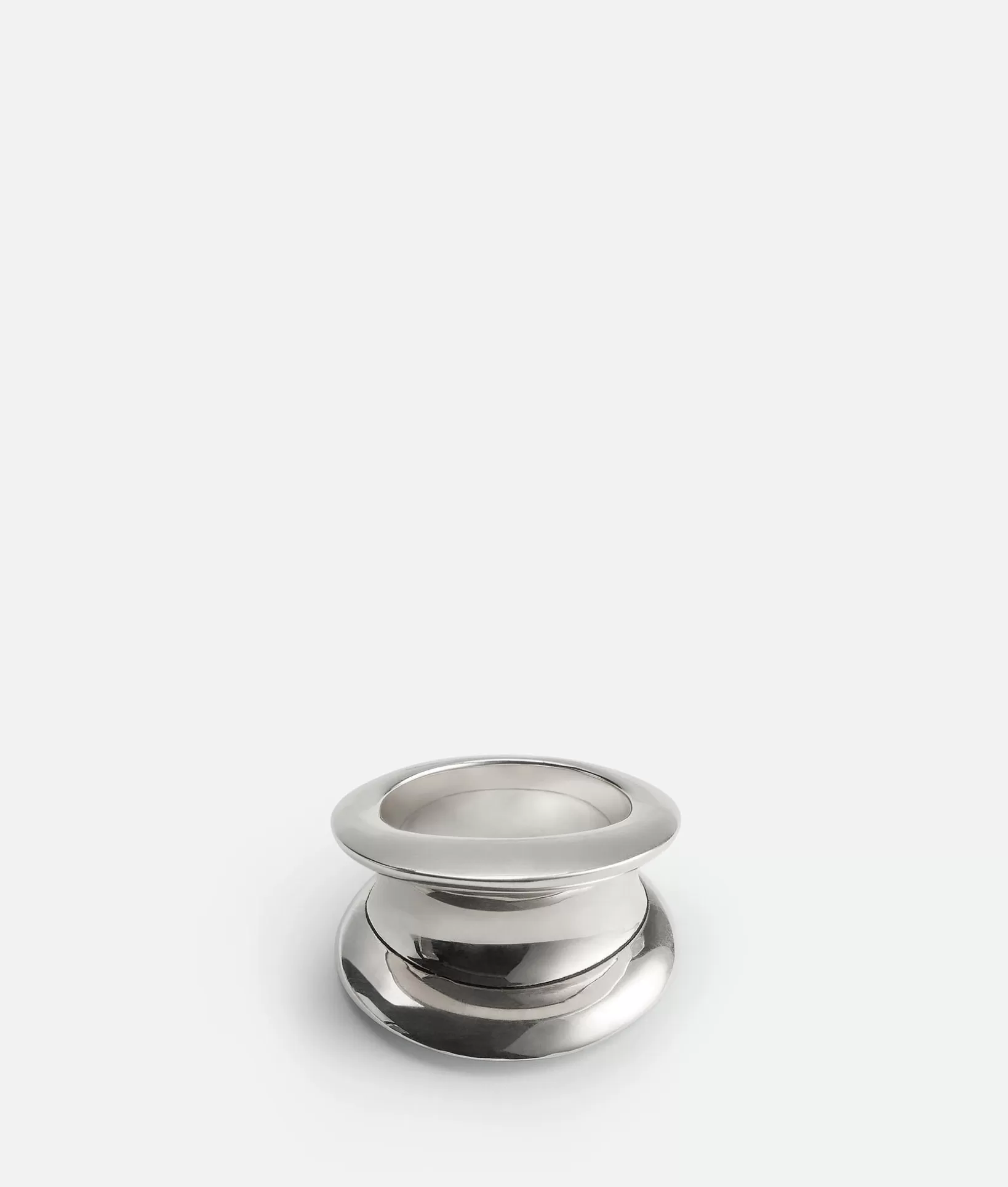 Rings>Bottega Veneta H Beam Ring Silver