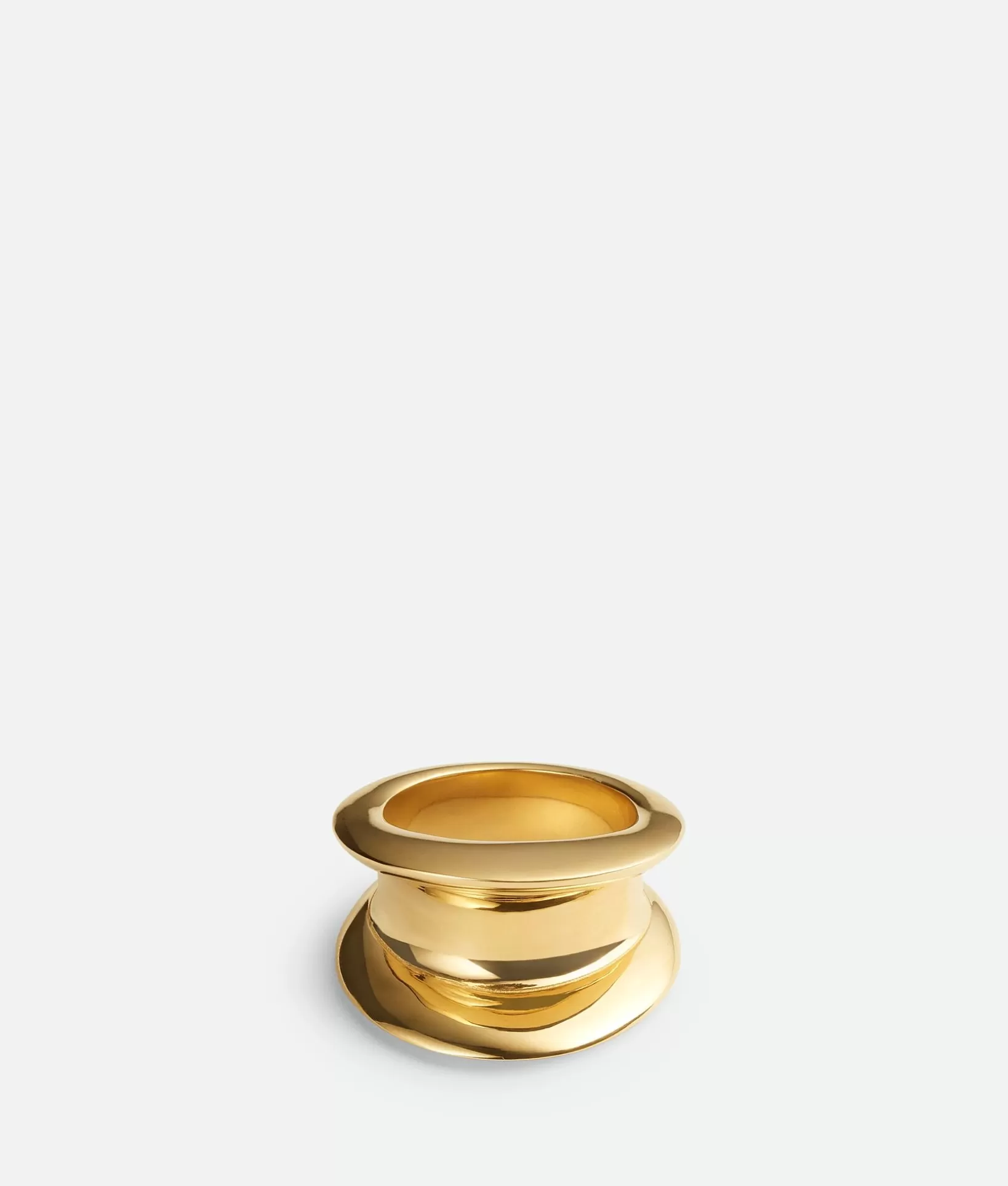 Rings>Bottega Veneta H Beam Ring Yellow gold