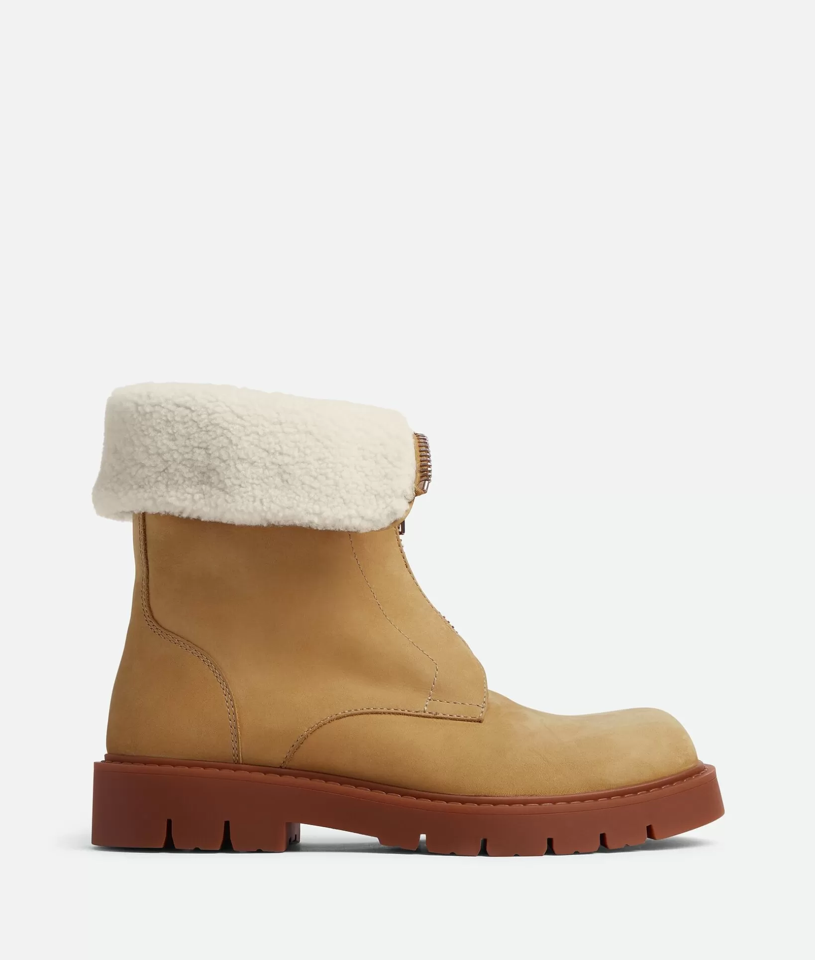 Boots>Bottega Veneta Haddock Ankle Boot Ochre/popcorn