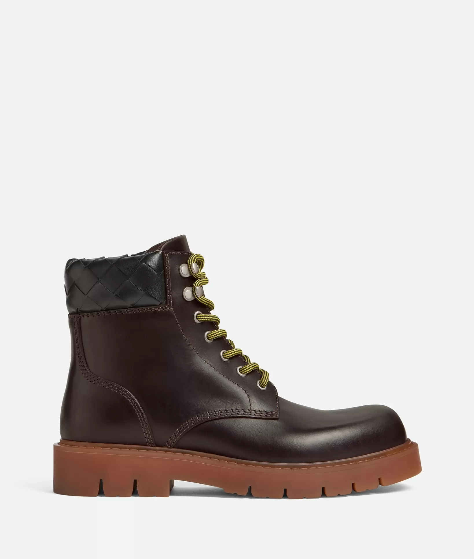 Boots>Bottega Veneta Haddock Lace-Up Ankle Boot Fondant / Rubber