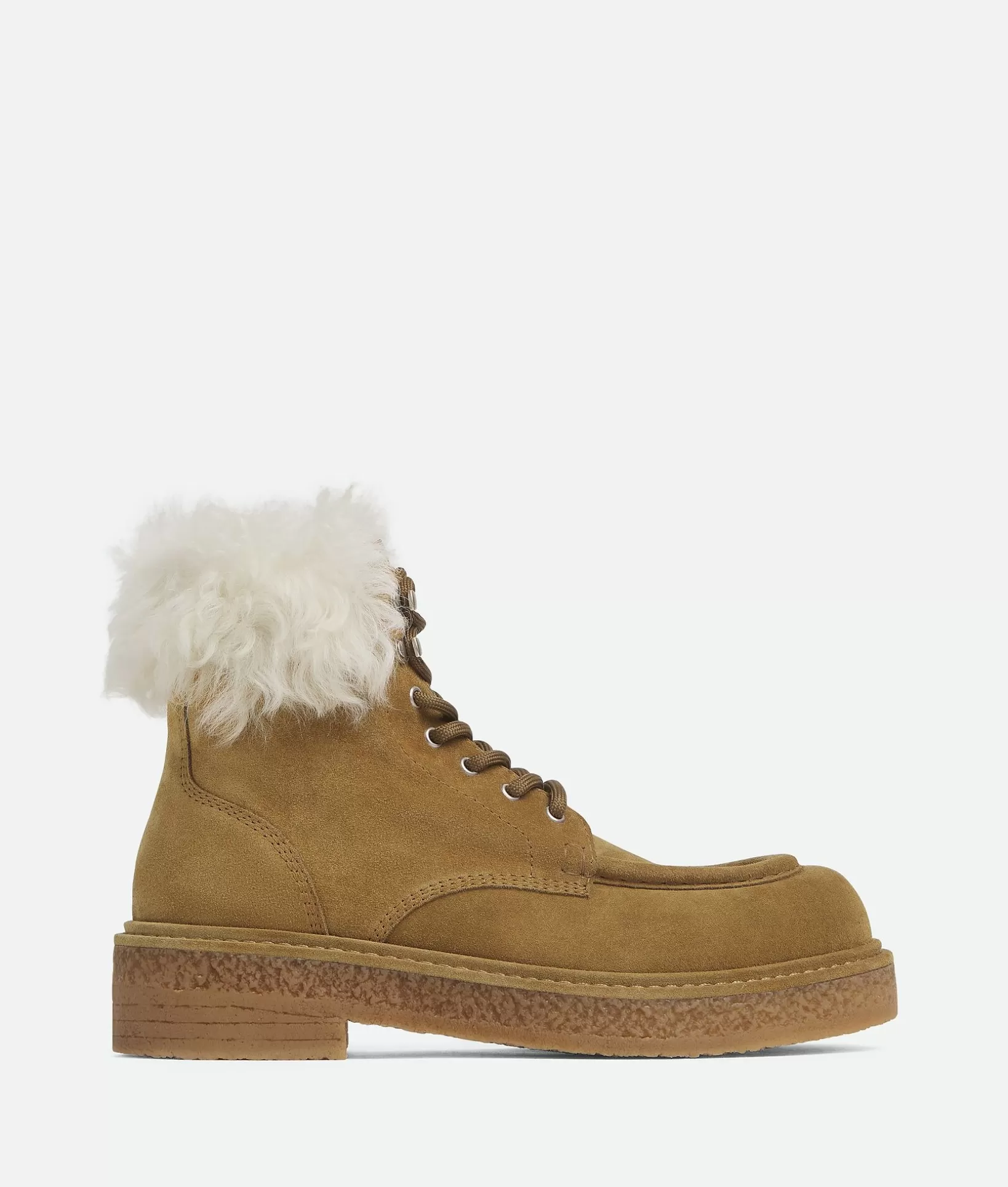 Boots>Bottega Veneta Haddock Lace-Up Ankle Boot Cork/popcorn