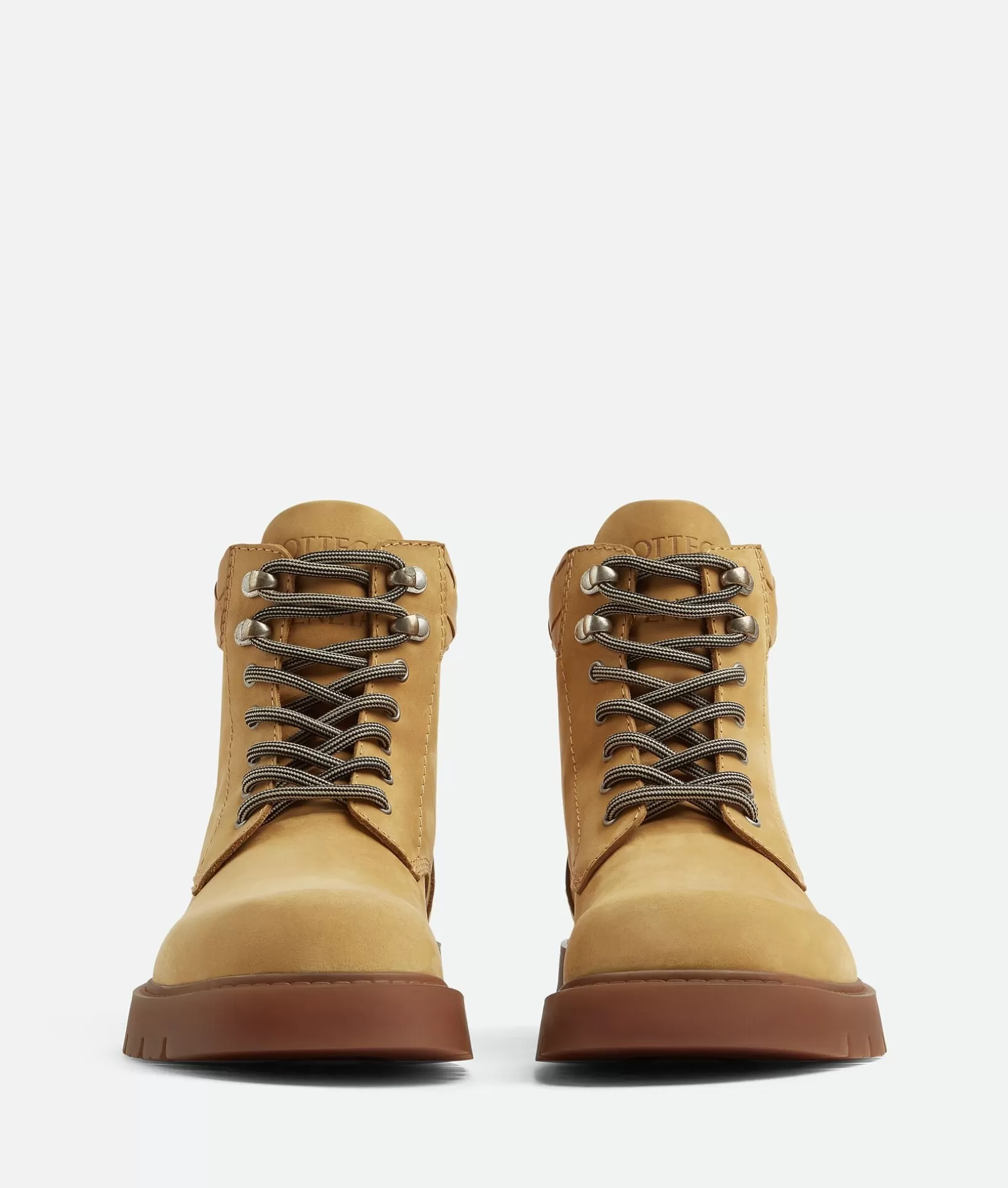 Boots>Bottega Veneta Haddock Lace-Up Ankle Boot Ochre/rubber