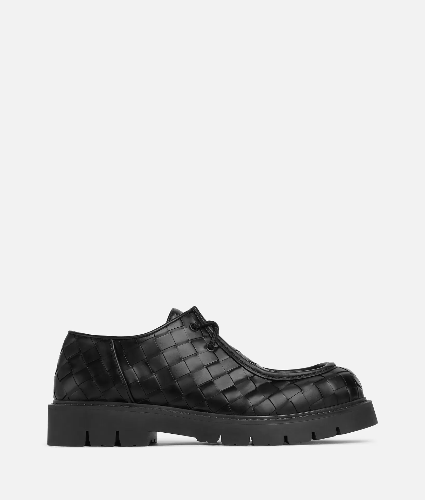 Lace-Ups>Bottega Veneta Haddock Lace-Up Shoe Black