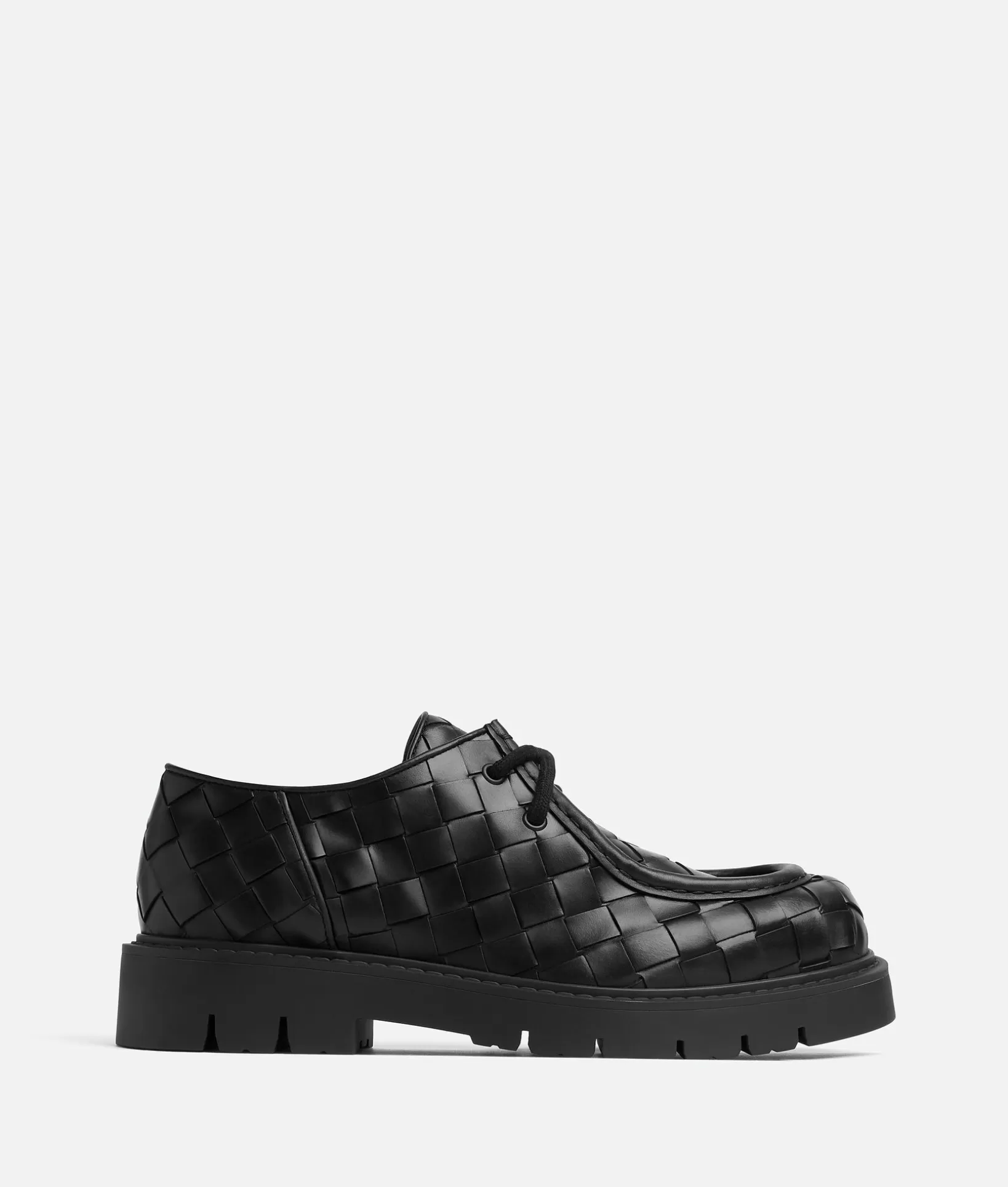 Flats>Bottega Veneta Haddock Lace-Up Shoe Black