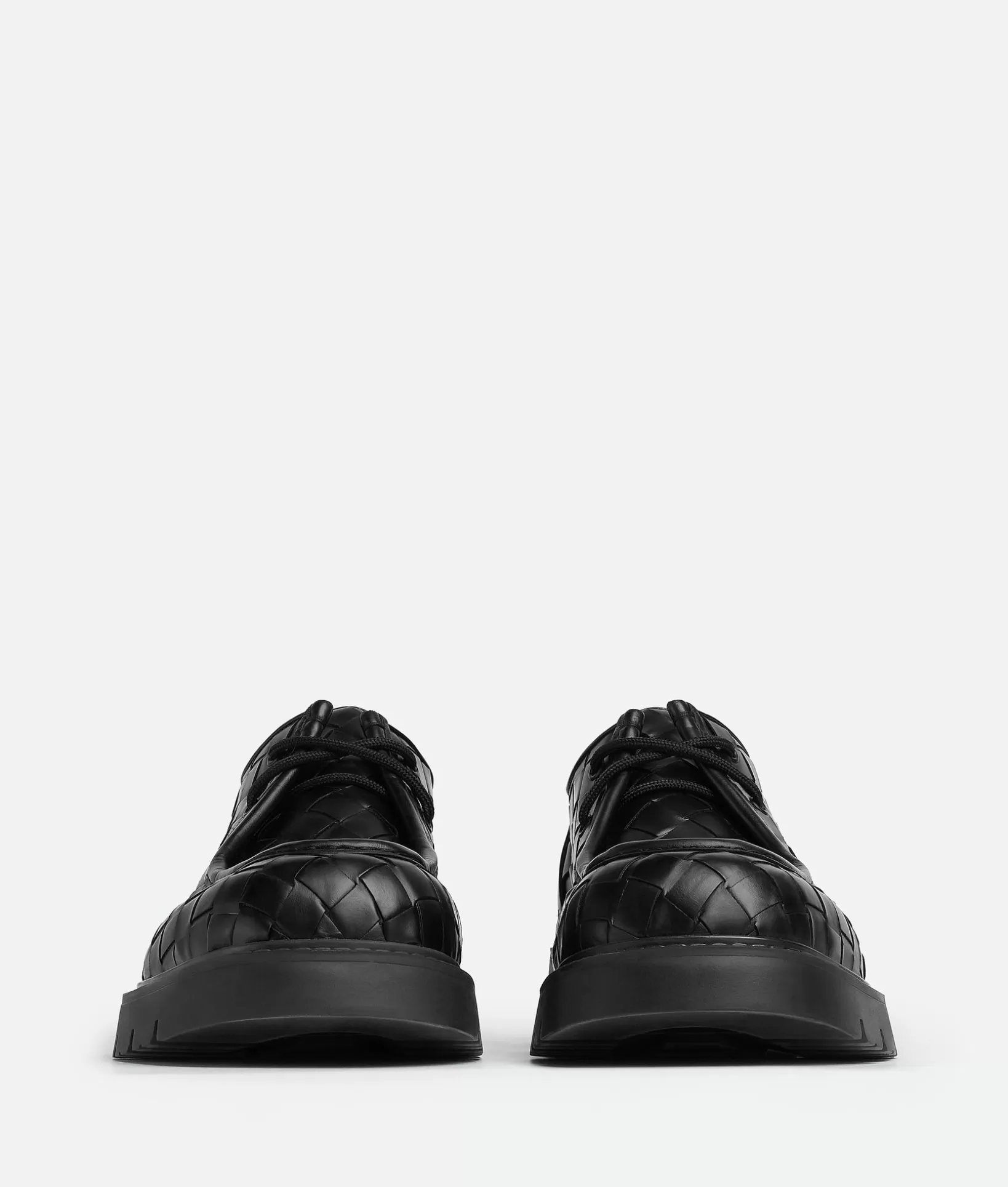 Lace-Ups>Bottega Veneta Haddock Lace-Up Shoe Black